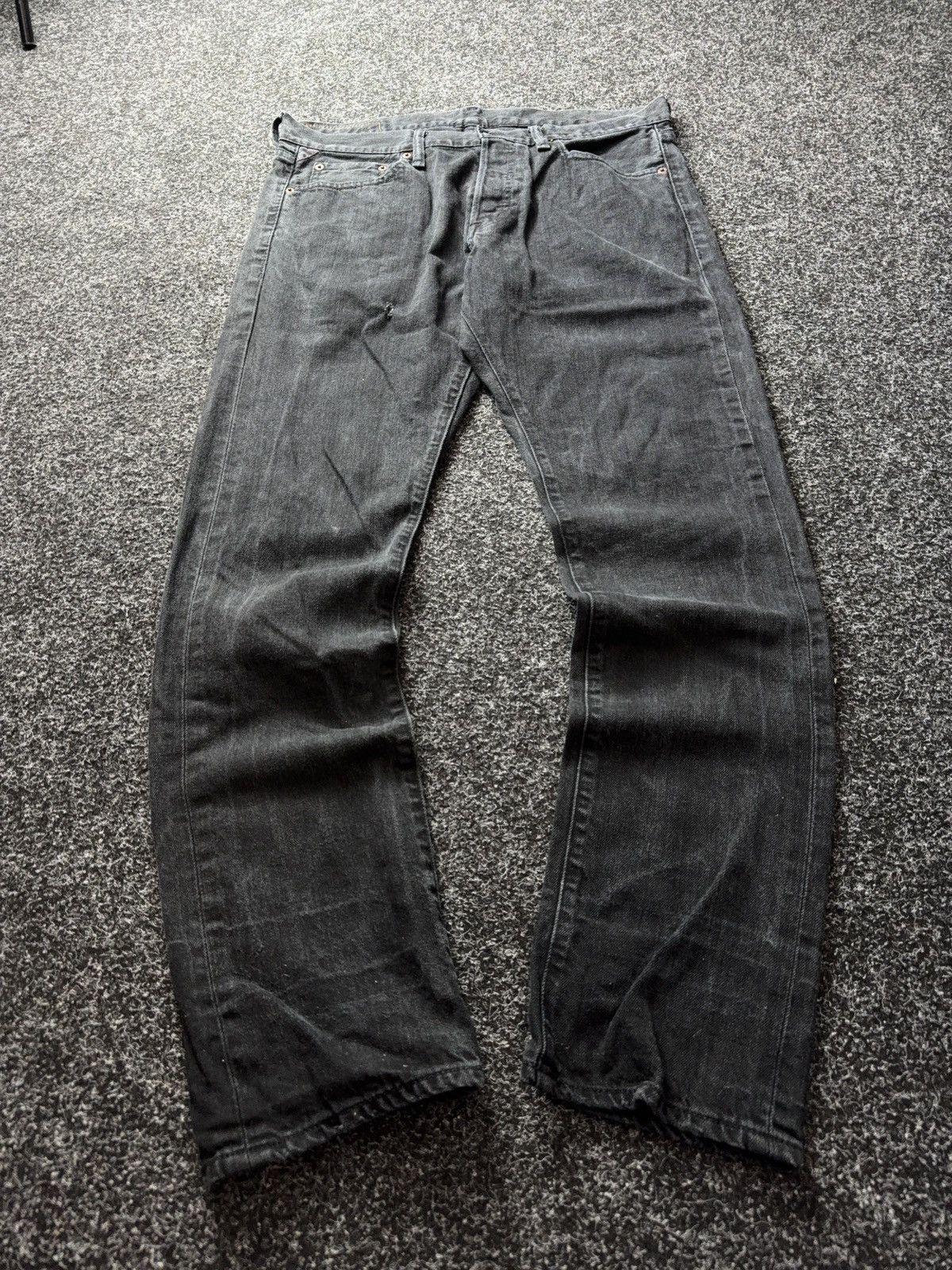 Denim & Supply Ralph Lauren 00s 🇺🇸 Ralph Lauren Denim Supply Black Slim Jeans Distressed Size US 34 / EU 50 - 1 Thumbnail