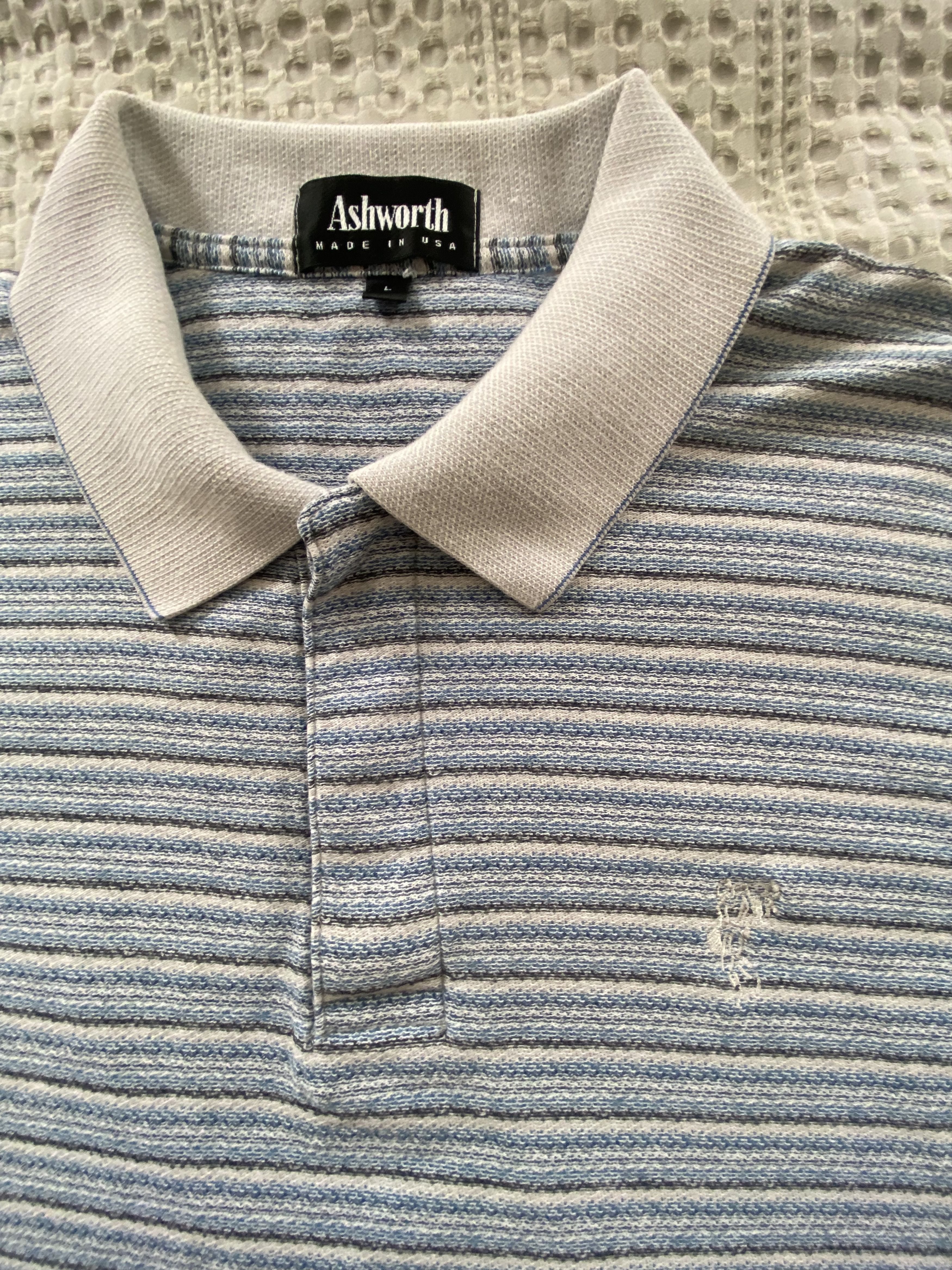 Ashworth Ashworth Striped Polo Size US L / EU 52-54 / 3 - 1 Thumbnail