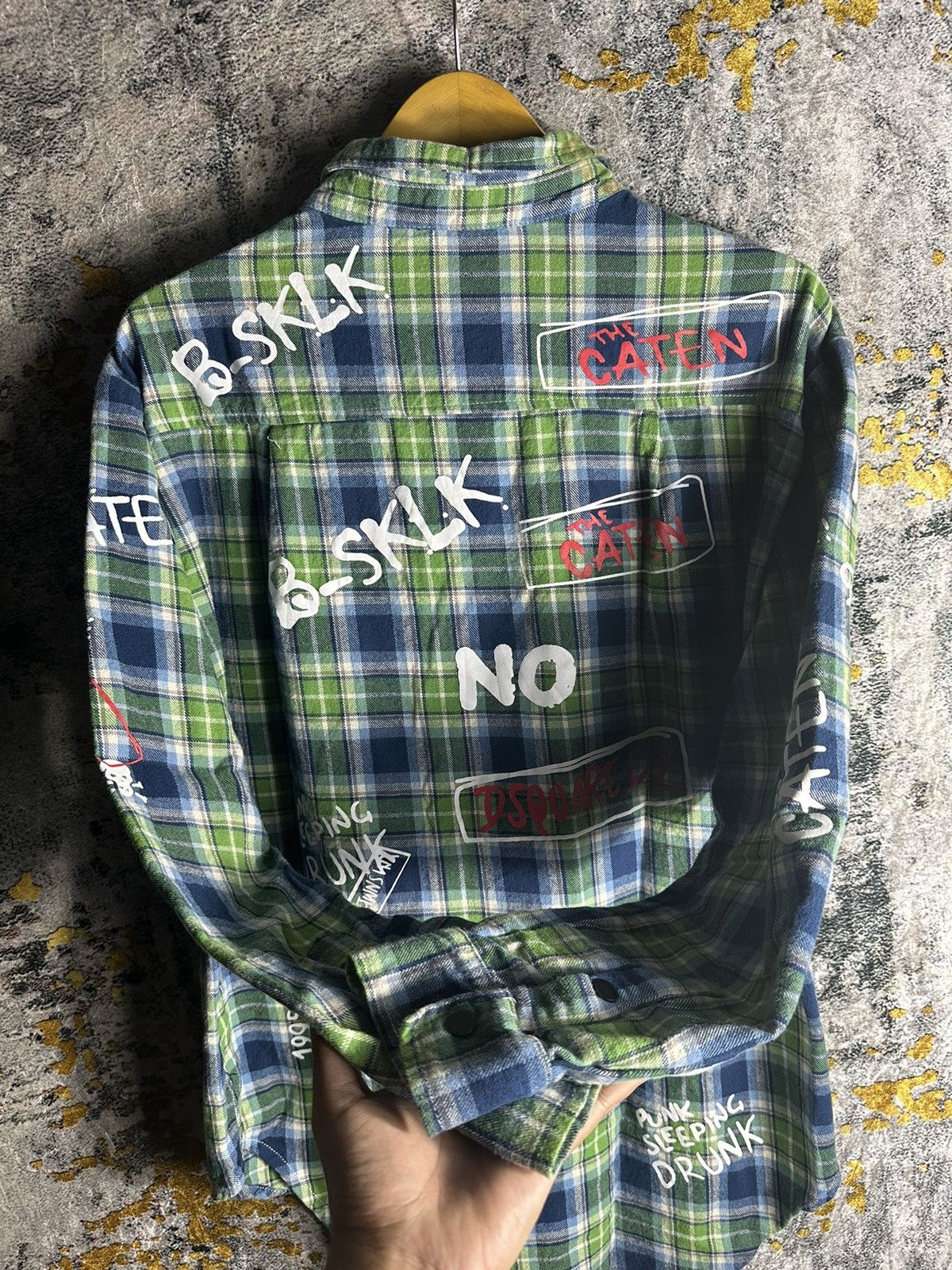 20471120 × Beauty Beast × Japanese Brand SICK BOOM JAPANESE POEM SHIRT PLAID IFSIXWASNINE LGB STYLE Size US L / EU 52-54 / 3 - 8 Thumbnail