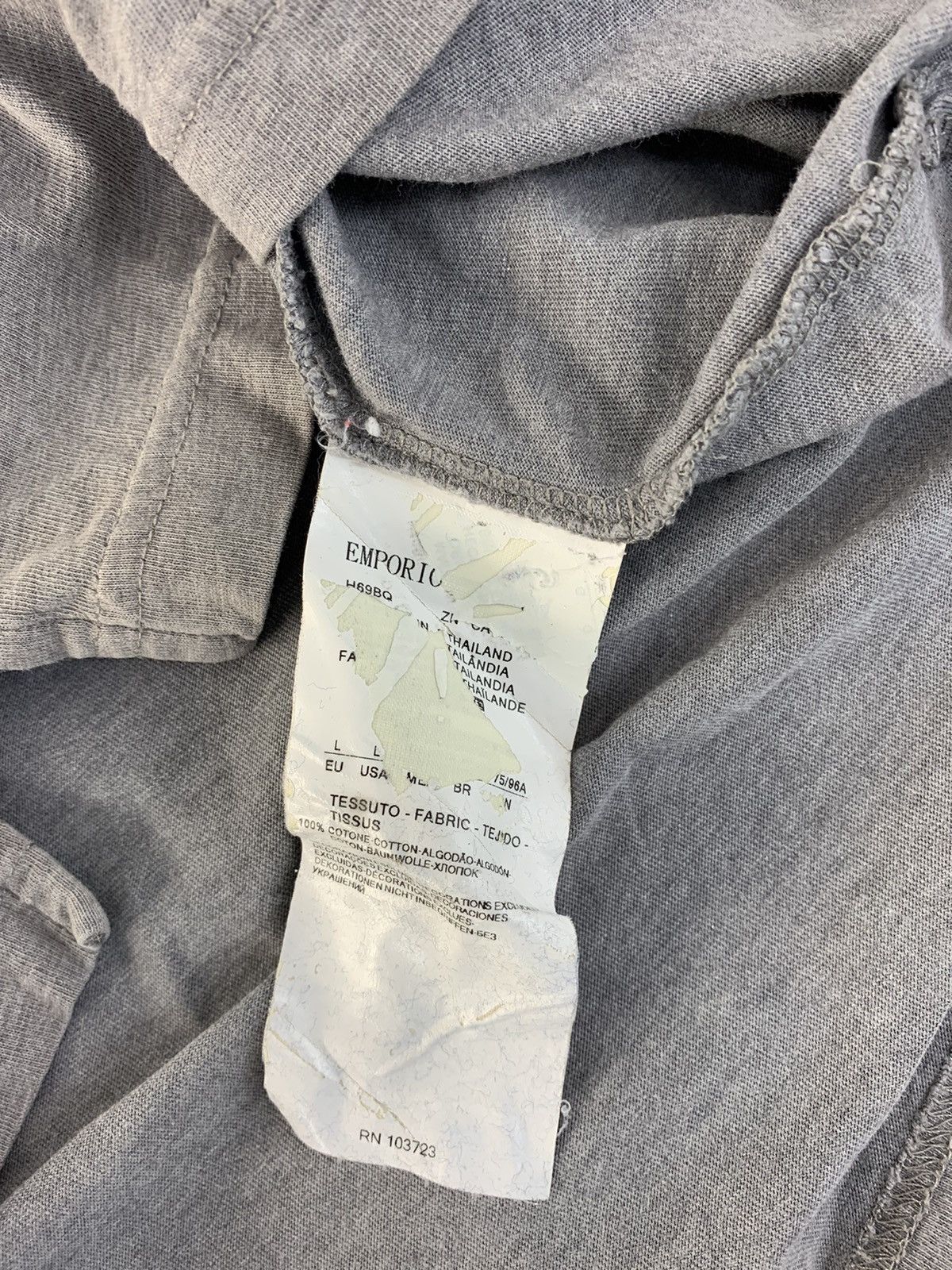 Emporio Armani Emporio Armani Jeans GA Crewneck Big Logo Printed Tee Size US M / EU 48-50 / 2 - 7 Thumbnail