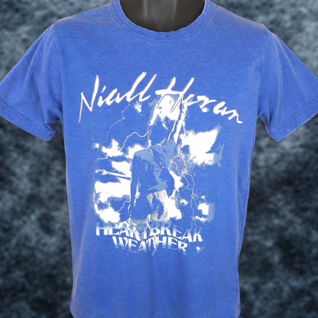 Vintage Niall Horan T Shirt Mens Size Small Blue 2020 Heartbreak Weather Album Mens T-Shirt Blue Small Front Streetwear 2020s Size US S / EU 44-46 / 1 - 1 Thumbnail