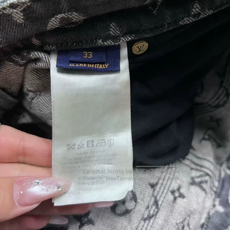 Louis Vuitton Louis Vuitton Logo-printed baggy jeans Size US 33 - 3 Thumbnail