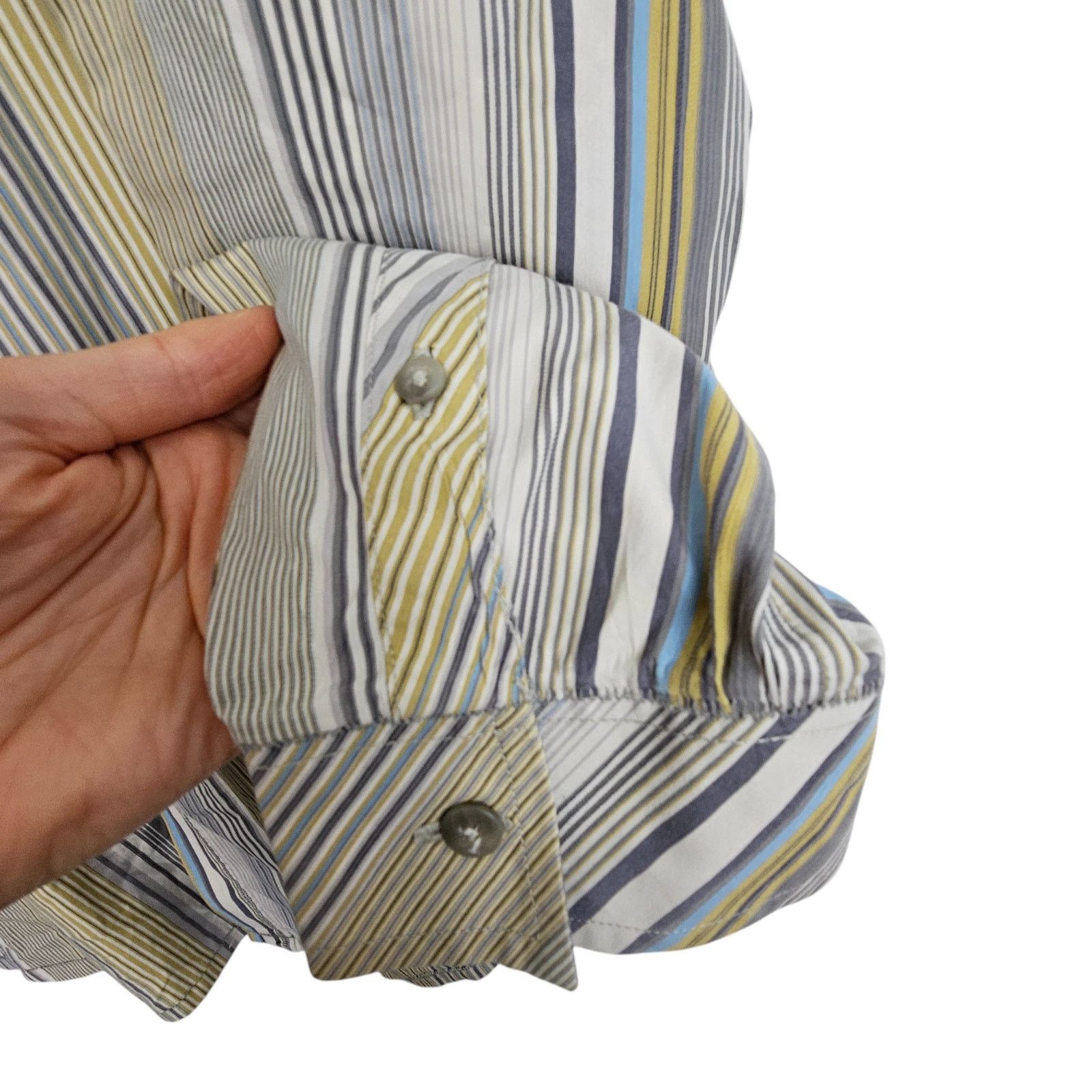 Prana Prana Mens Striped Shirt Sz L Gorpcore Outdoor Grunge Casual Size US L / EU 52-54 / 3 - 4 Thumbnail