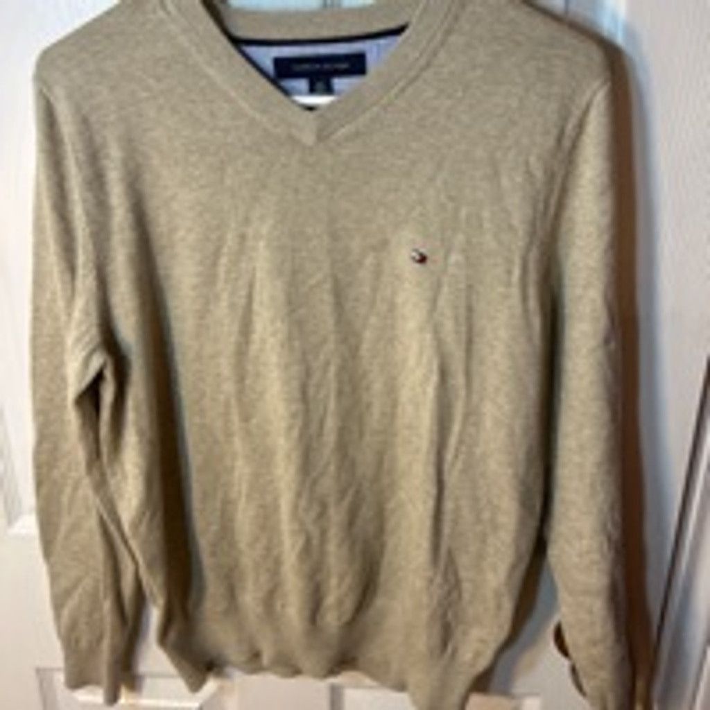 Tommy Hilfiger S Mens Tommy Hilfiger vneck pullover Size US S / EU 44-46 / 1 - 8 Thumbnail