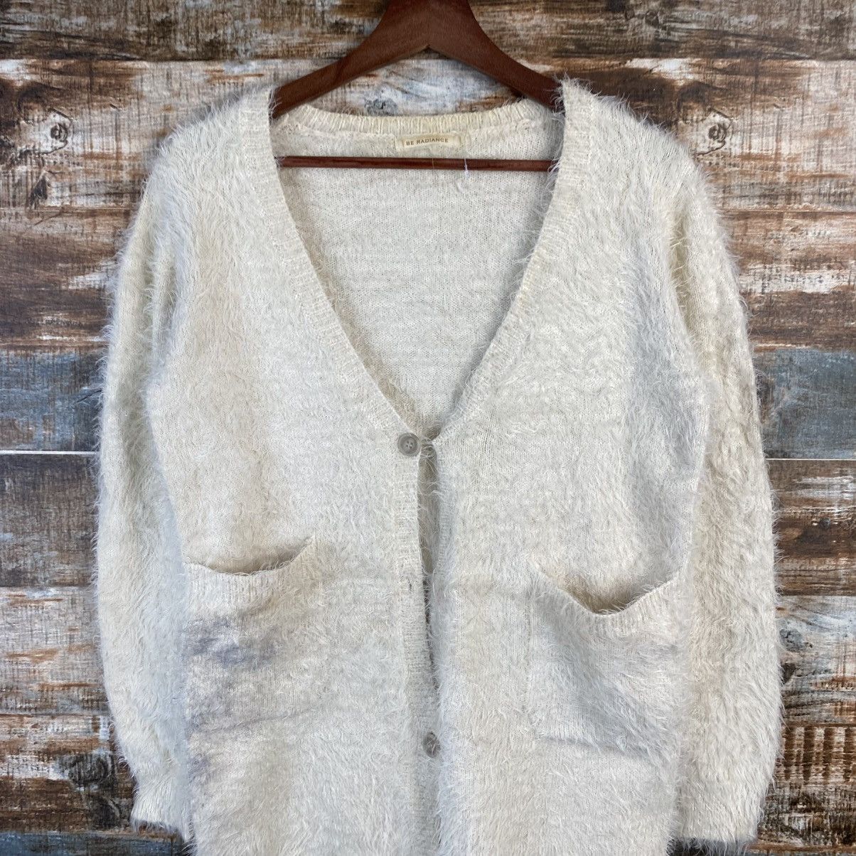 Japanese Brand DL Be Radiance Cream Mohair Shag Shaggy Knitwear #c1050 Size M / US 6-8 / IT 42-44 - 5 Thumbnail