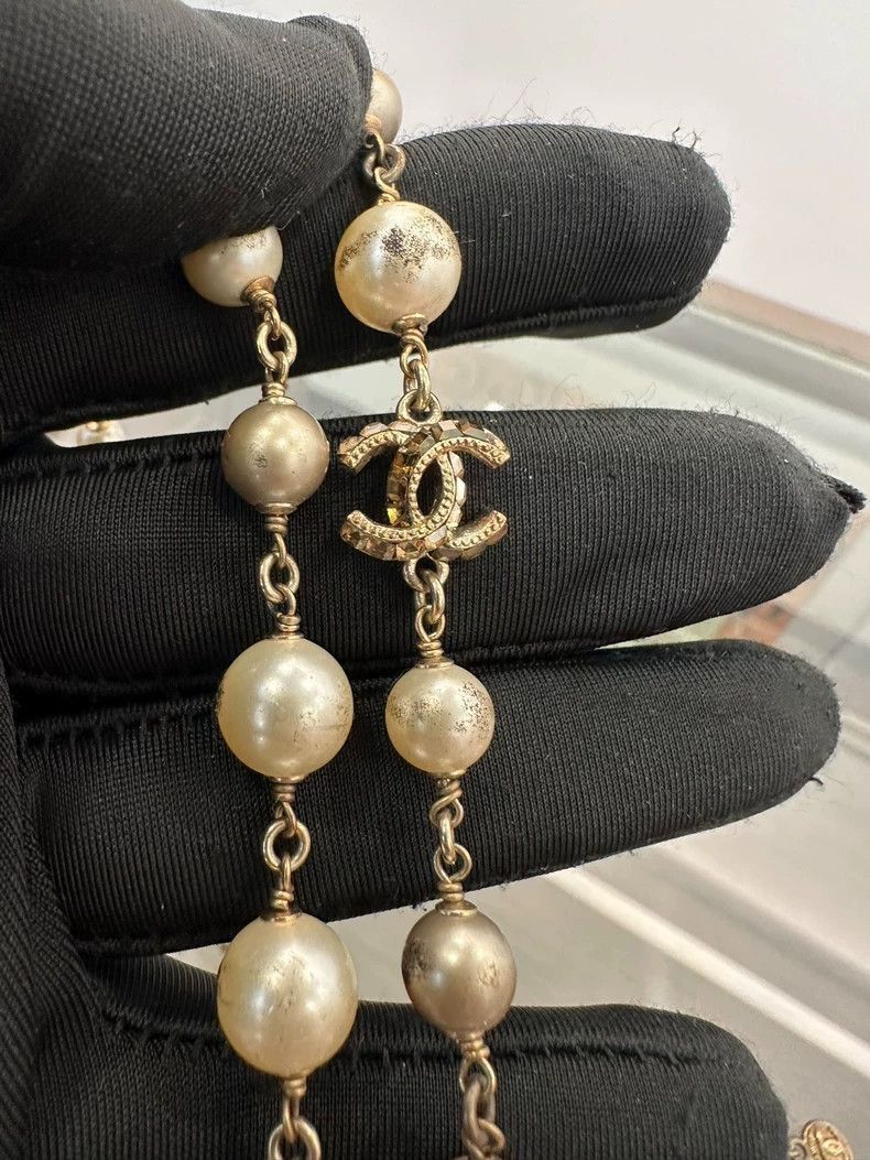 Chanel Chanel Multi-Color Crystal Pearl CC Necklace Size ONE SIZE - 5 Thumbnail
