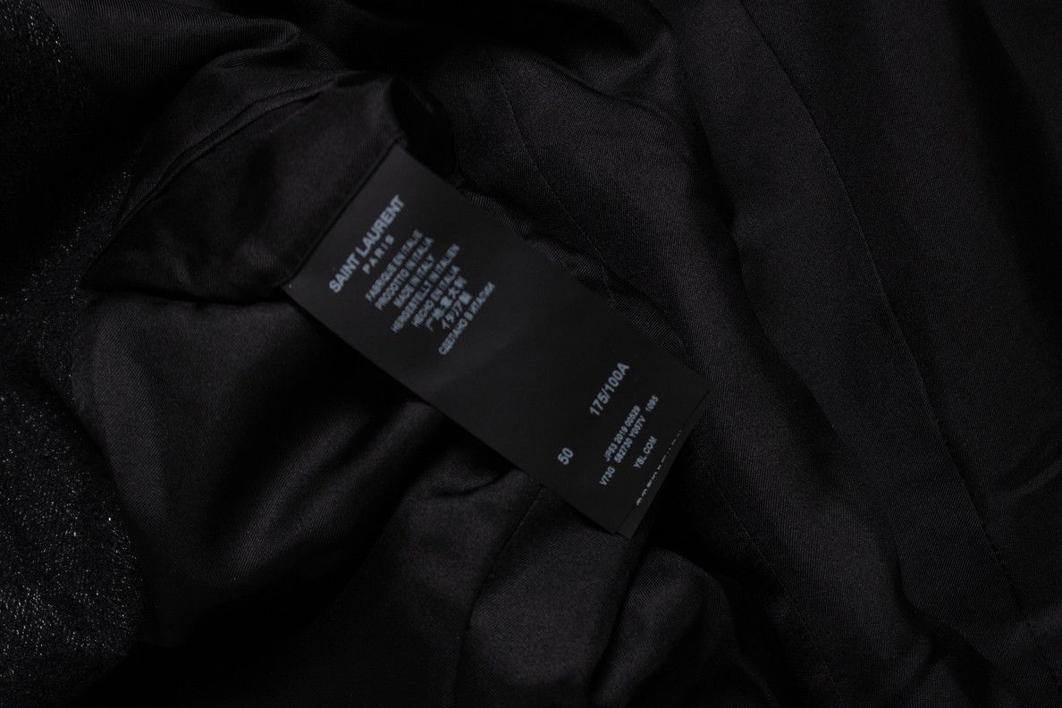 Saint Laurent Paris Saint Laurent, 19FW sequin embroidered trim blazer Size 50R - 6 Thumbnail