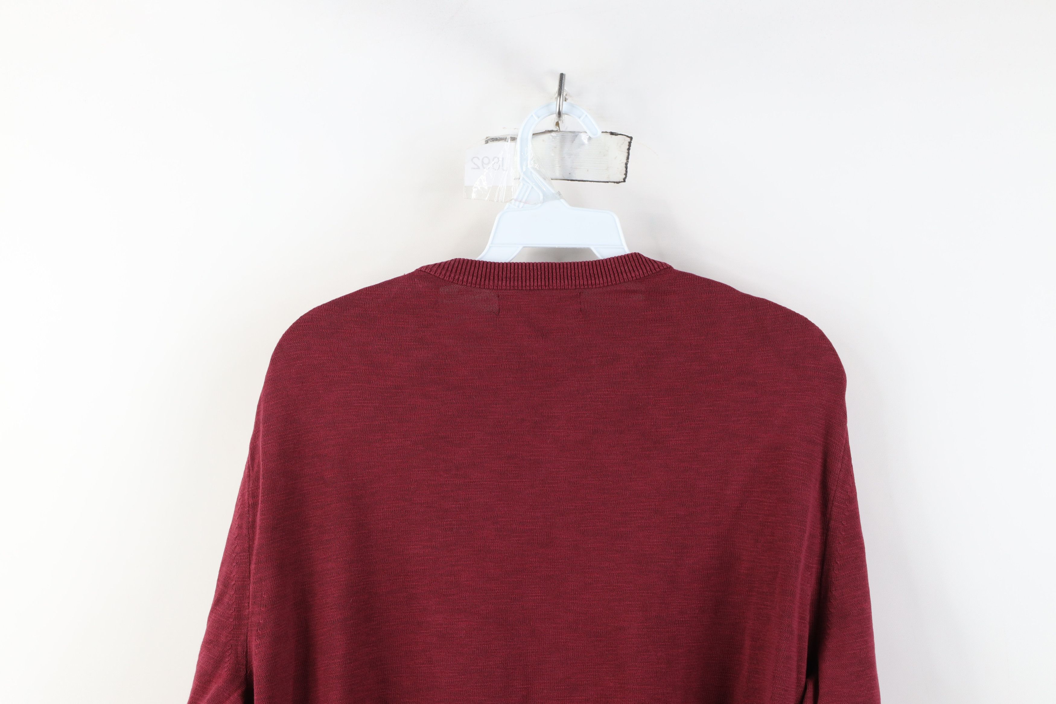 Banana Republic New Banana Republic Cotton Slub Knit Pocket Sweater Red Size US L / EU 52-54 / 3 - 10 Thumbnail
