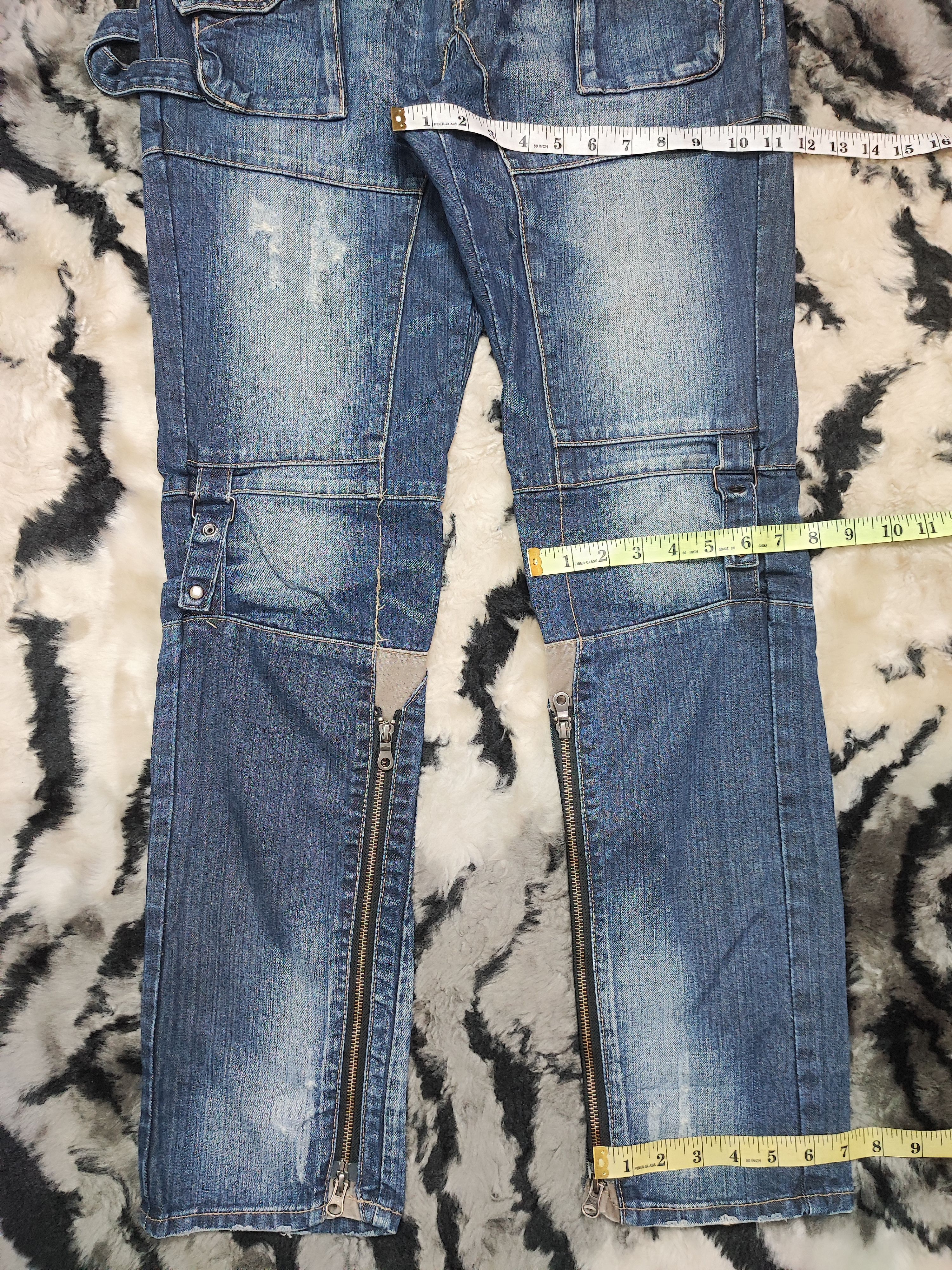 PPFM PPFM Multi-Pocket Zipper Denim Cyber Punk Style ERD Size US 32 / EU 48 - 5 Thumbnail