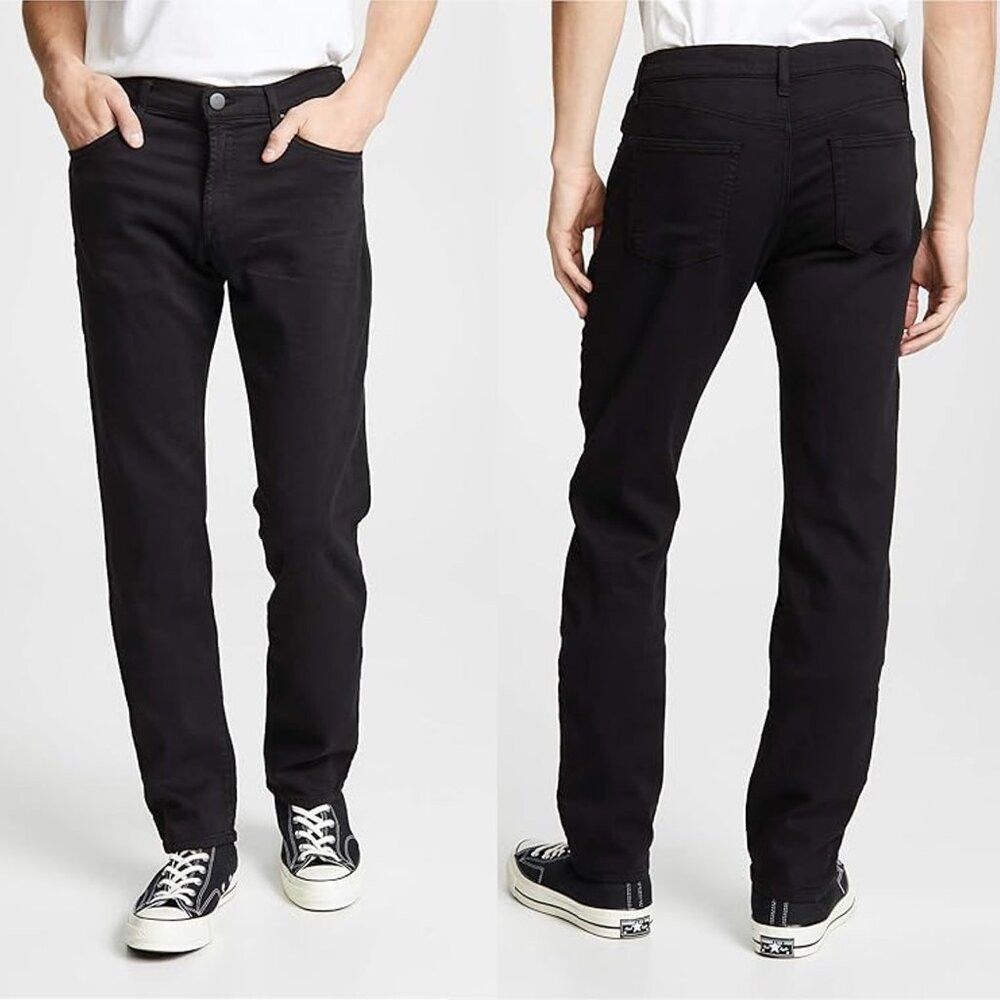 J Brand J Brand Kane Straight Fit Jeans In Eco Seriously Black Size Size US 29 - 1 Thumbnail
