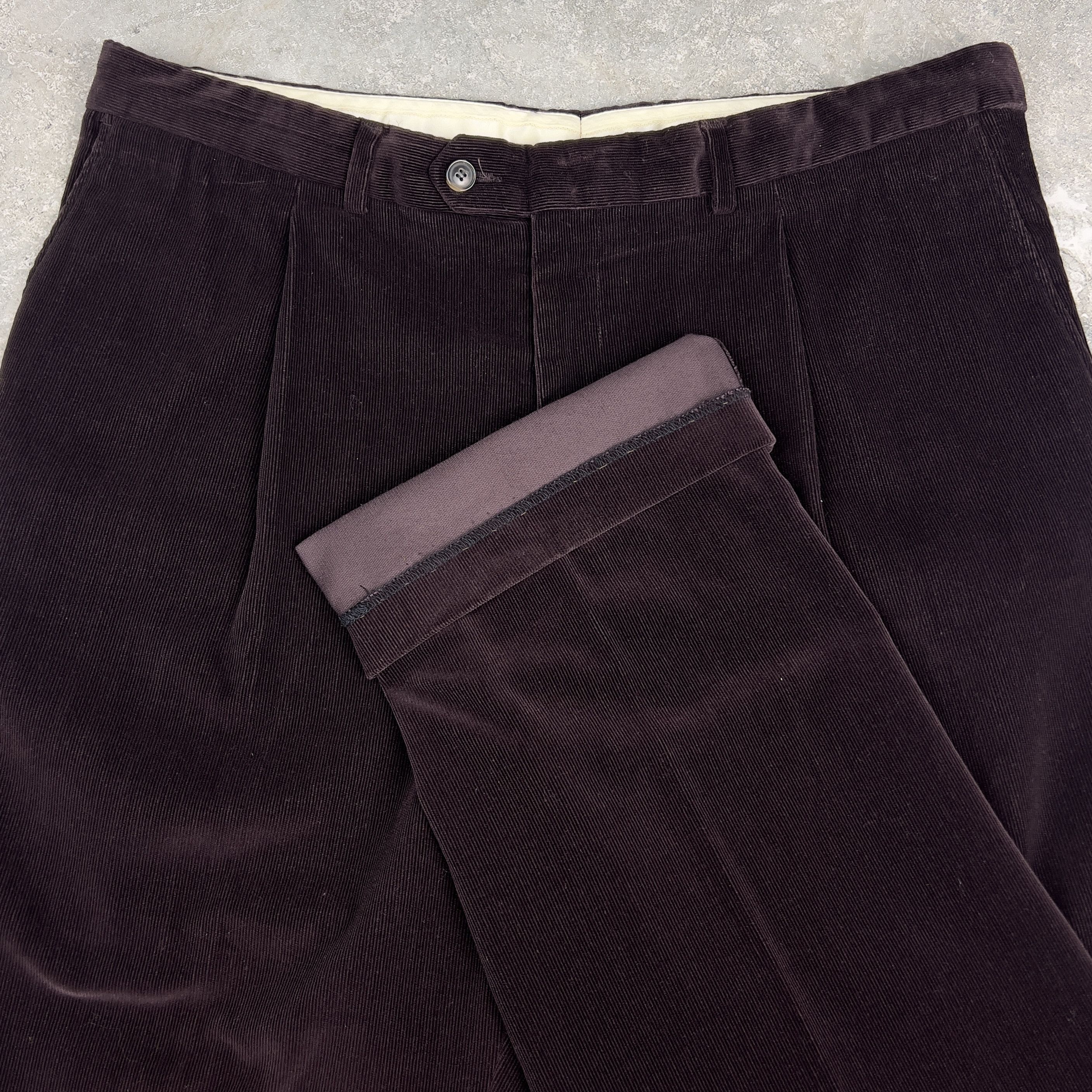 Givenchy GIVENCHY Mens Corduroy Straight Fit Trousers Pants Size US 42 / EU 58 - 2 Thumbnail