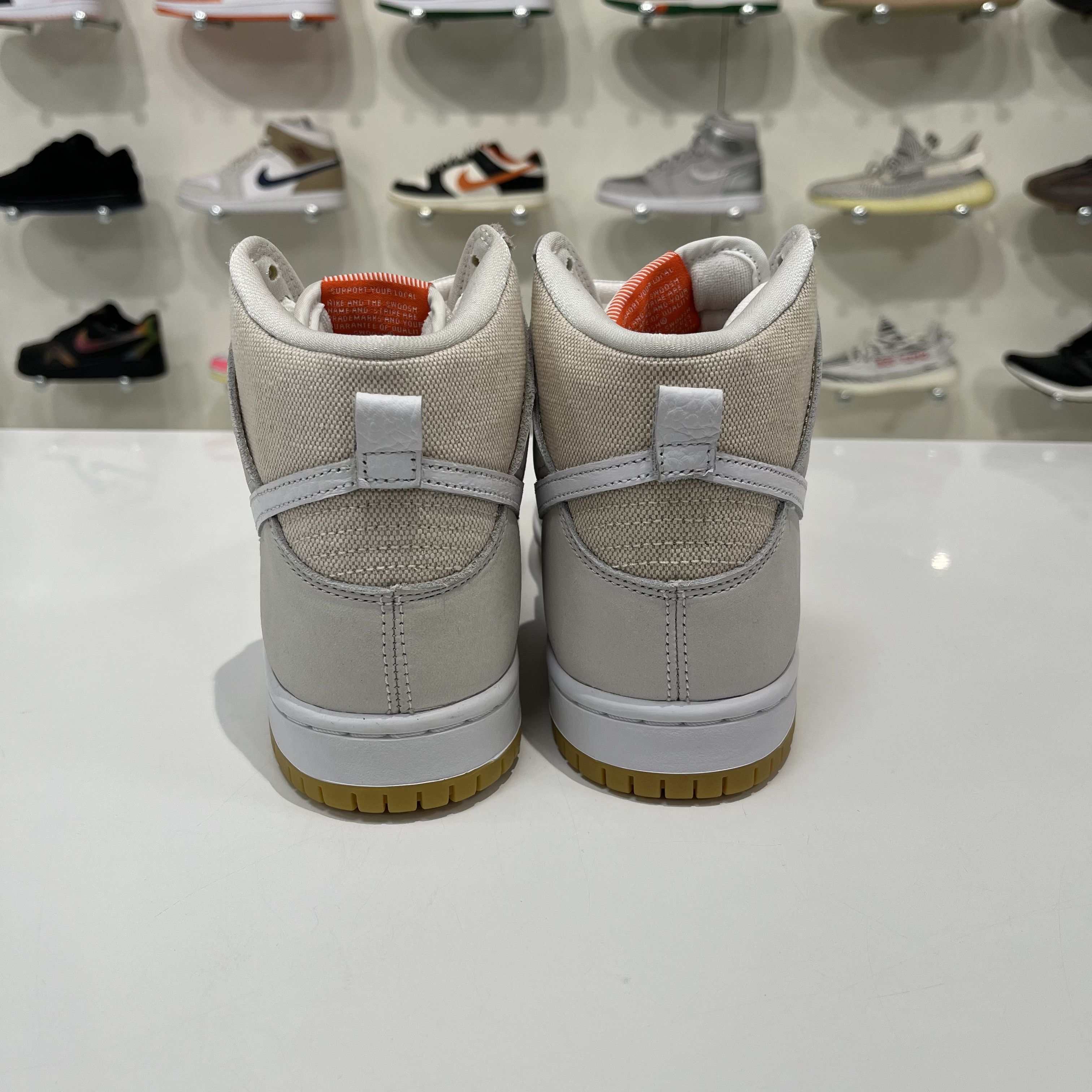 Nike SB Nike SB Dunk High PRO ISO Orange Label Unbleached Natural Size US 7 / EU 40 - 3 Thumbnail