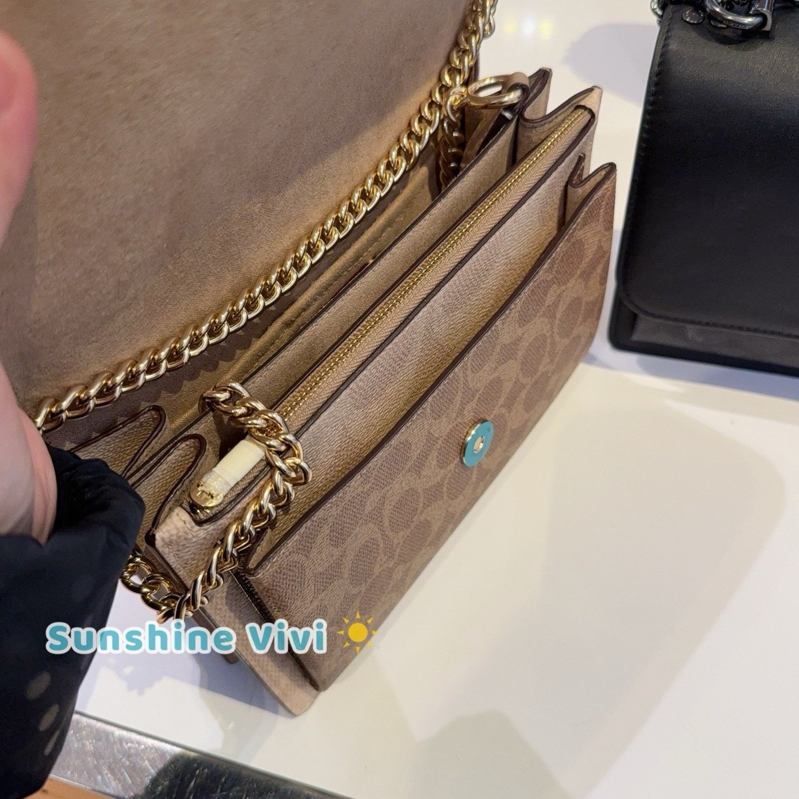Coach NWT COACH Klare Crossbody Bag Canvas CY678 Sand/Tan/Gold Size ONE SIZE - 7 Thumbnail