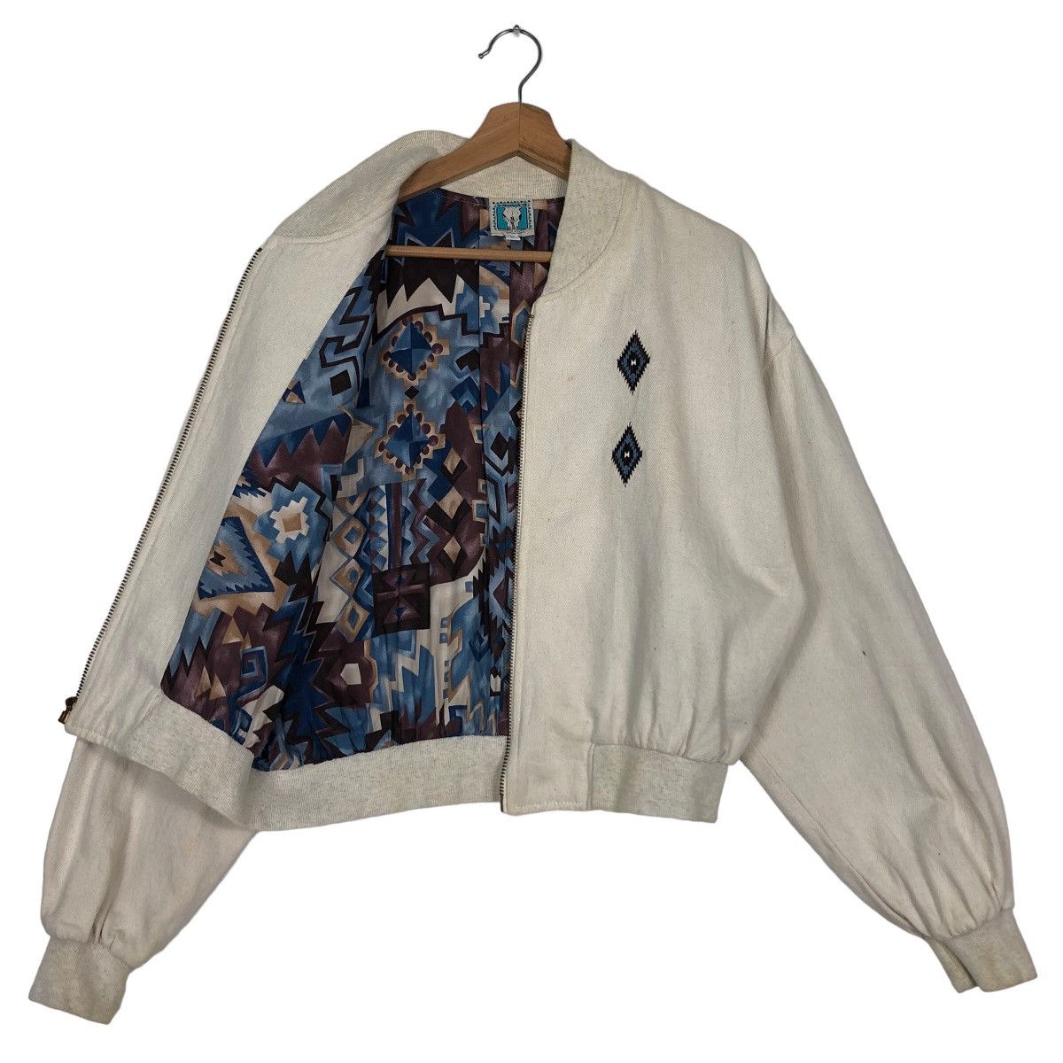 Japanese Brand 🔥90’s Vintage Bomber Jacket Desert West Navajo Aztec Lining Size US M / EU 48-50 / 2 - 8 Thumbnail