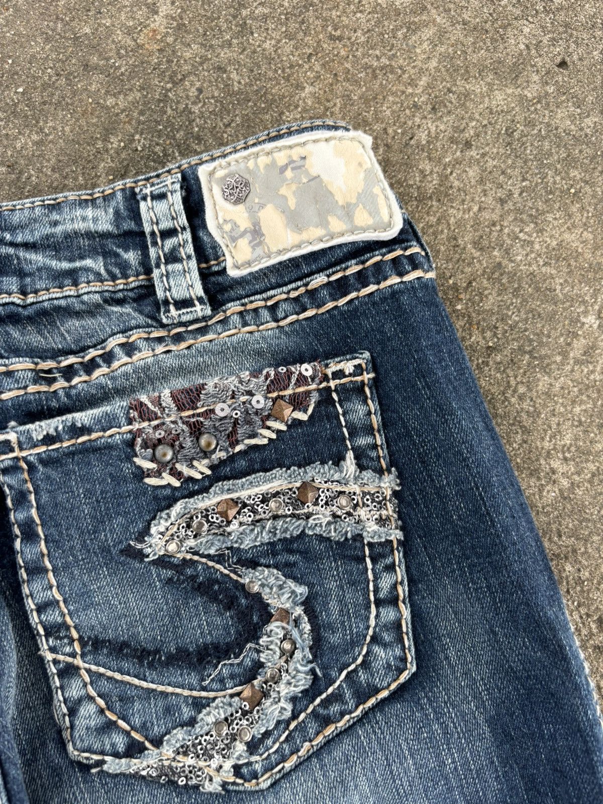 Japanese Brand × Vintage Silver Suki Slim Bootcut Jeans Size US 30 / EU 46 - 4 Thumbnail