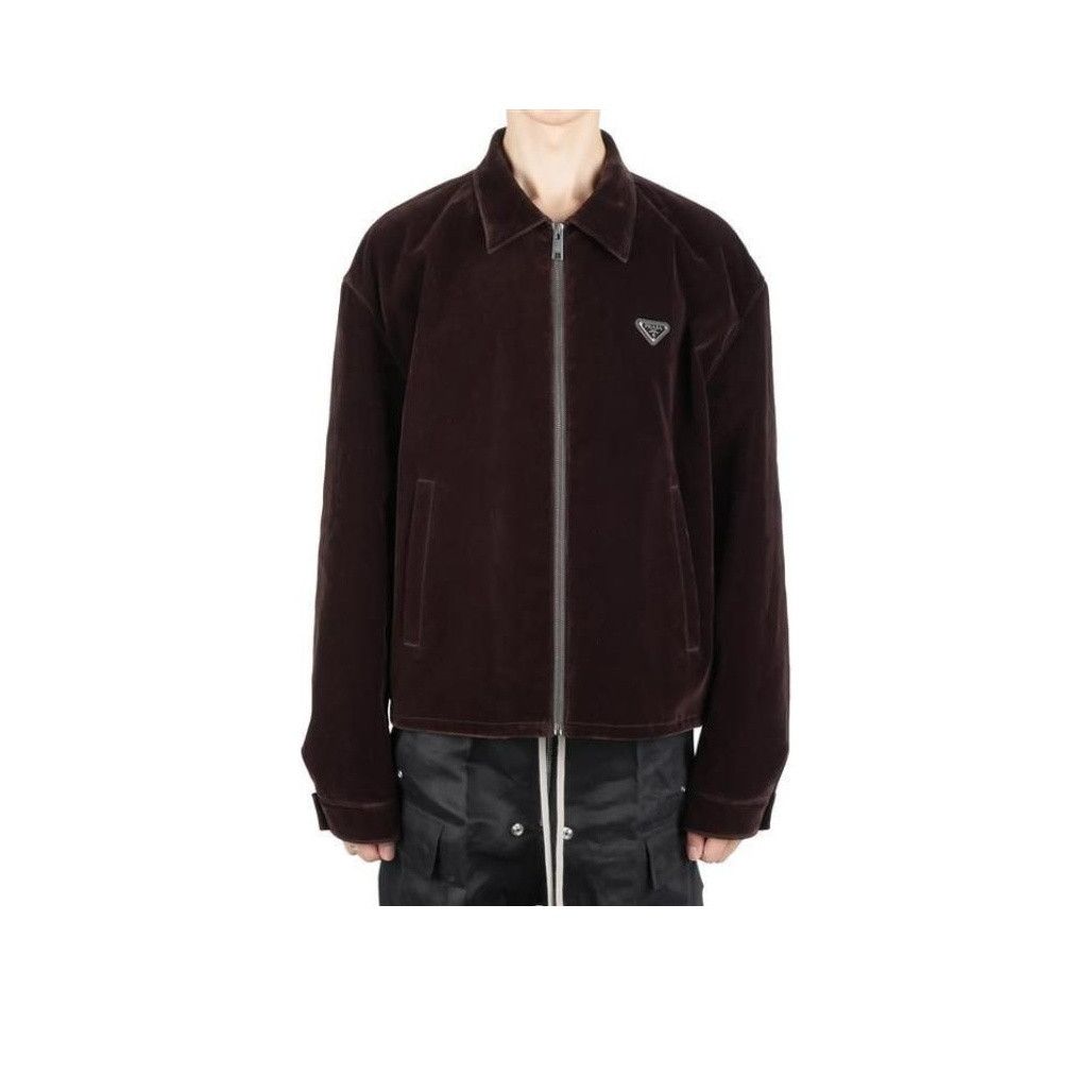 Prada Prada Velvet Blouson Jacket Size L Size US L / EU 52-54 / 3 - 1 Thumbnail
