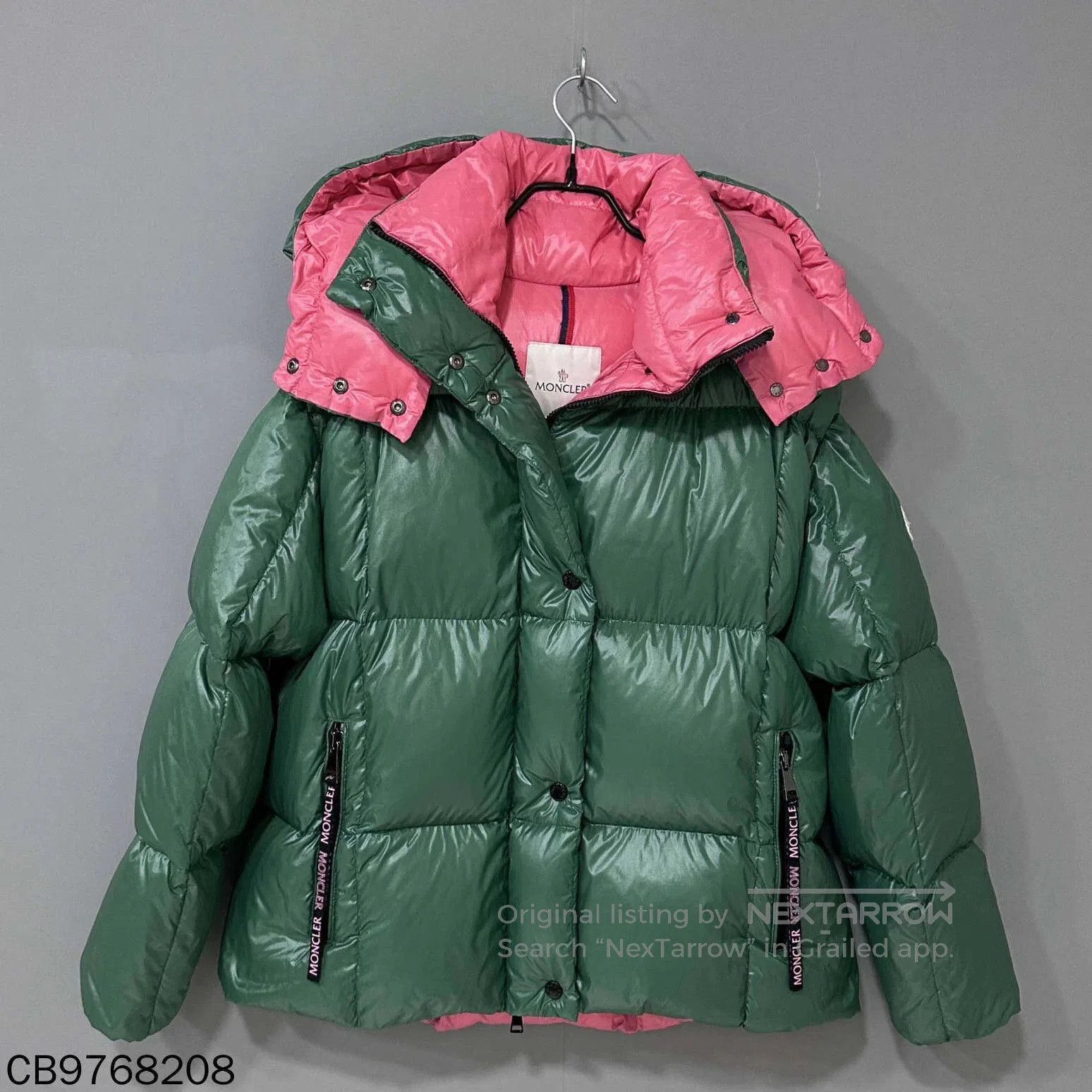 Moncler Green Hooded Puffer Coat - Size M. Size US M / EU 48-50 / 2 - 1 Thumbnail