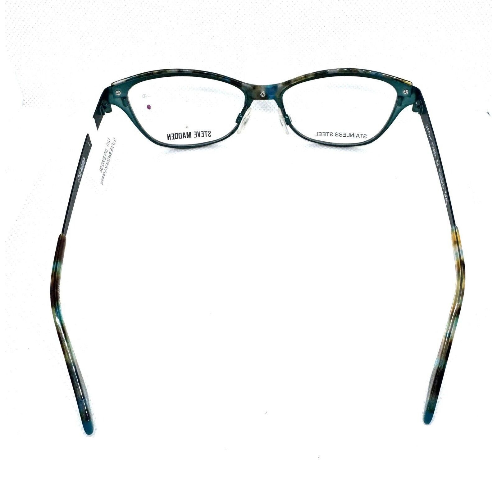 Steve Madden STEVE MADDEN FUUSED METALLIC TEAL EYEGLASSES 51-16 Size ONE SIZE - 5 Thumbnail