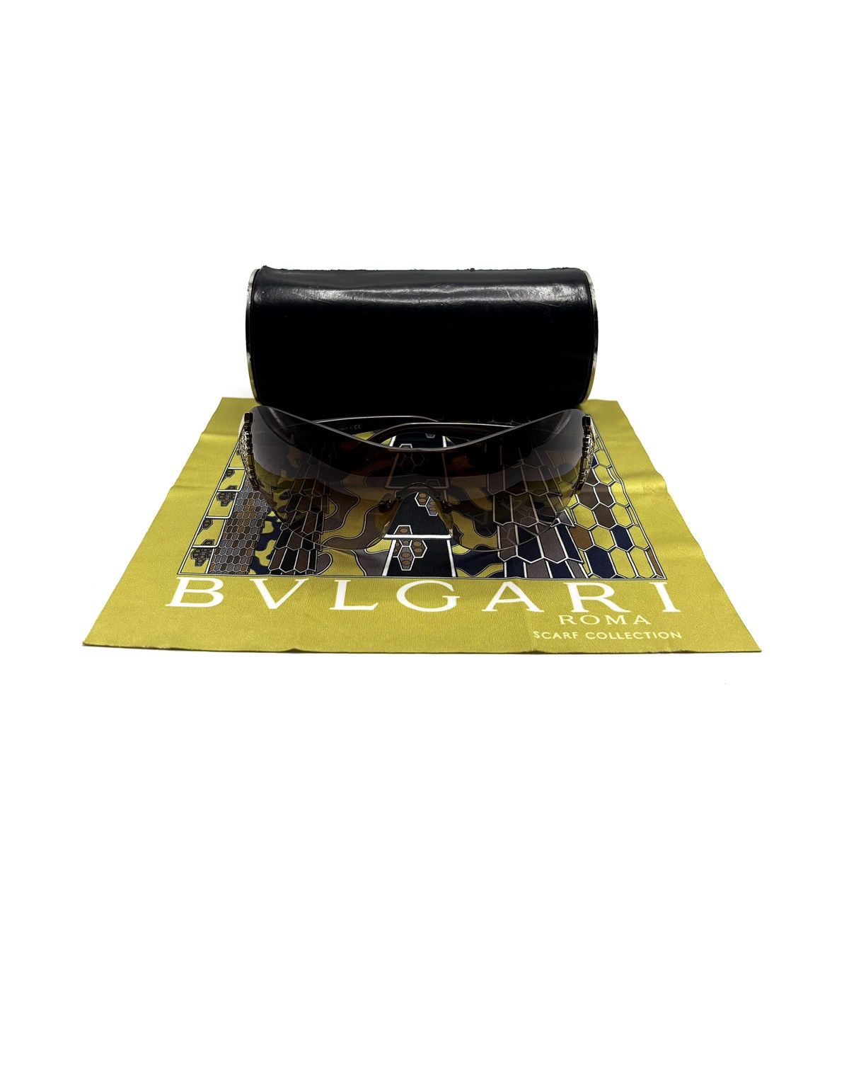 Bvlgari Bvlgari Roma Shield Sunglasses Size ONE SIZE - 4 Thumbnail