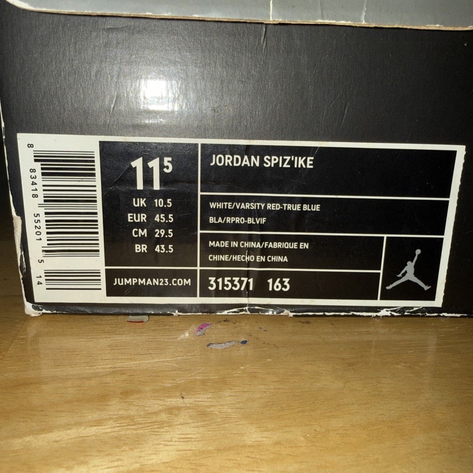 Jordan Brand AIR Jordan Spizike True Blue Size 11.5 OG BOX Size US 11.5 / EU 44-45 - 13 Thumbnail