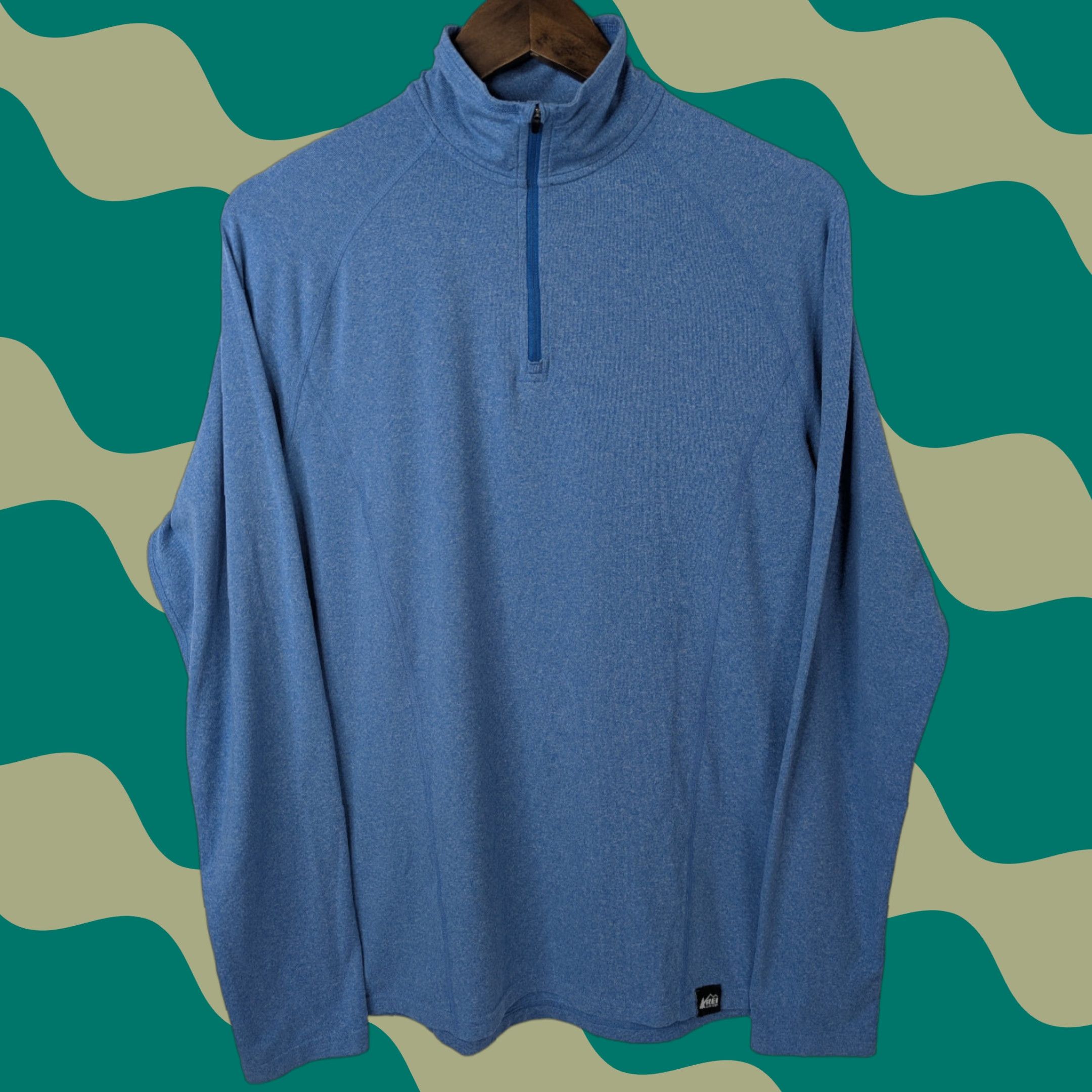 Vintage REI Co-Op Pullover Mens Small Blue 1/4 Zip Tech Shirt Stretch Wicking Size US S / EU 44-46 / 1 - 1 Thumbnail