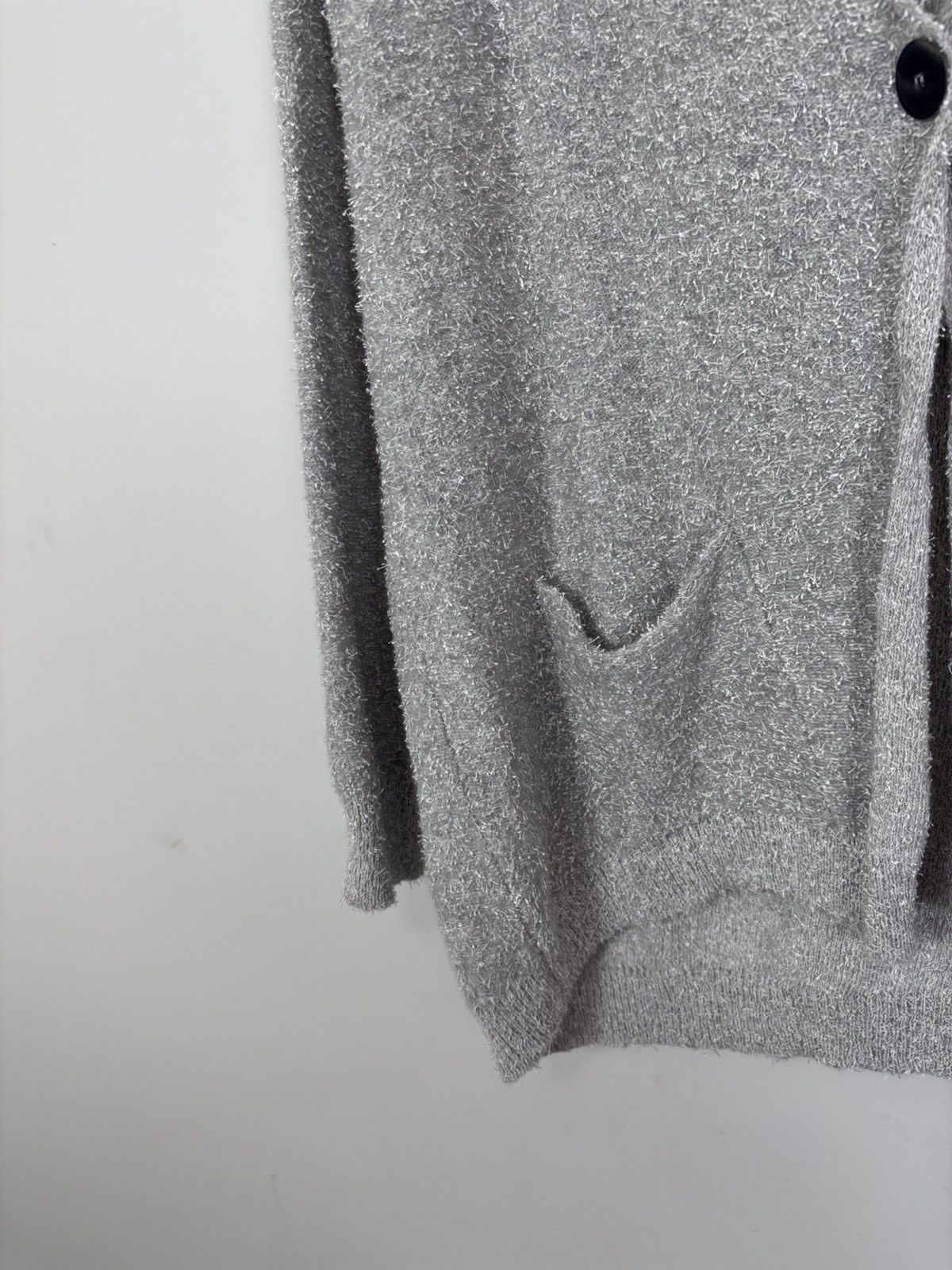Fabiana Filippi Fabiana Filippi Women’s Grey Cashmere Blend Cardigan Sweater Size M / US 6-8 / IT 42-44 - 6 Thumbnail
