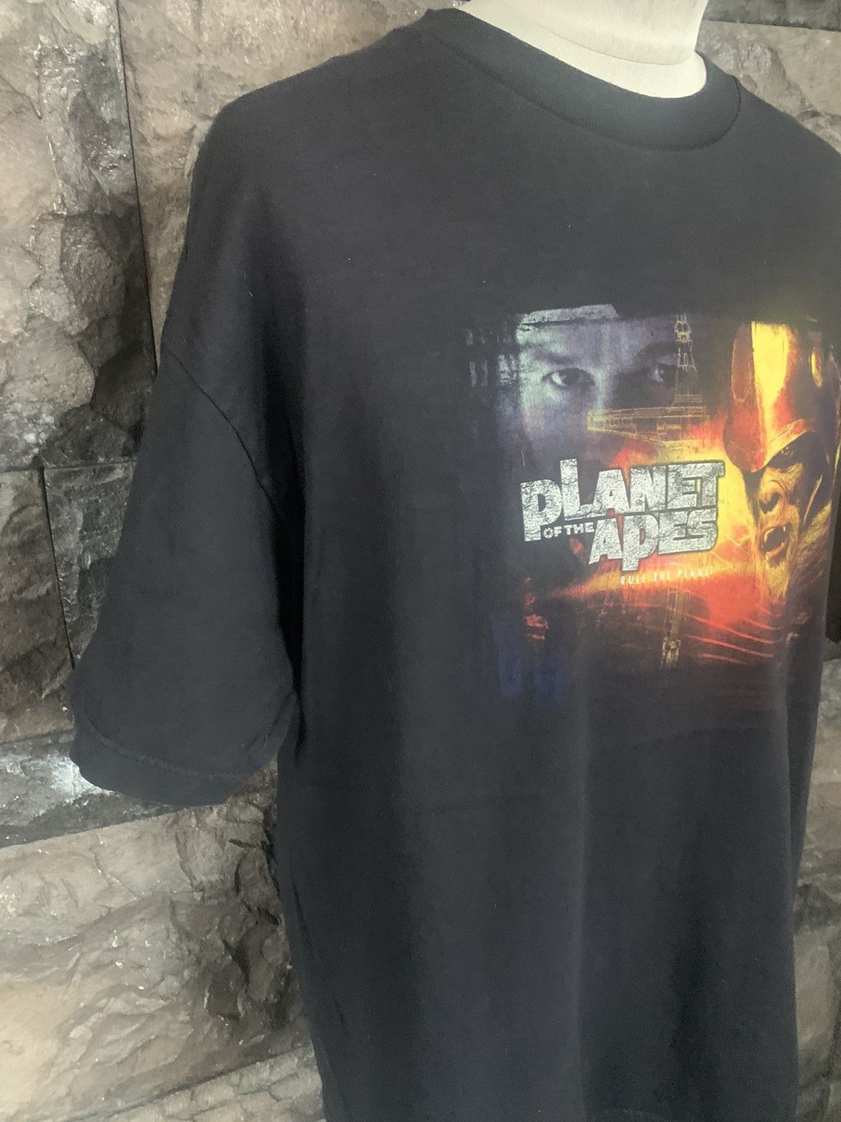Vintage Vintage 2001 Planet Of The Apes Movie Promo T shirt Size US XL / EU 56 / 4 - 5 Thumbnail