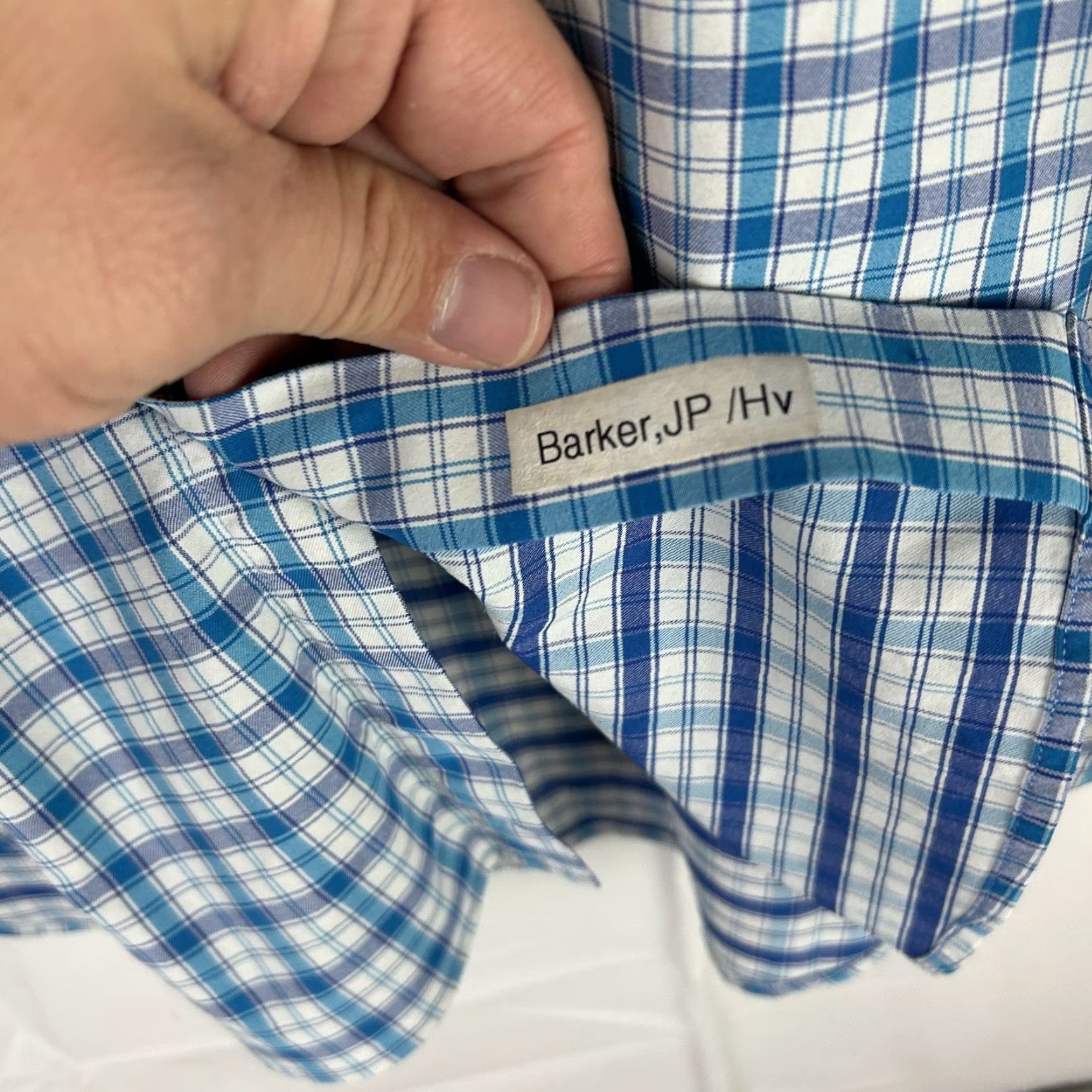 Peter Millar PETER MILLAR Summer Comfort Men’s Blue Check Plaid Shirt XL Size US XL / EU 56 / 4 - 6 Thumbnail