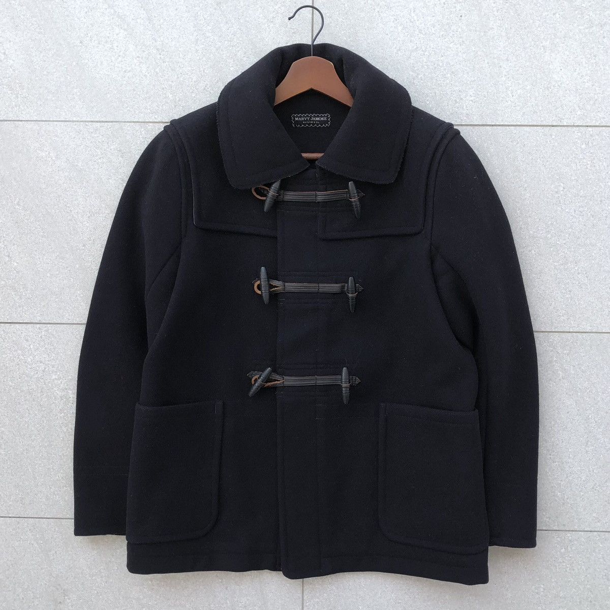 Japanese Brand Marvy Jamoke Men’s Wool Short Duffle Winter Coat Jacket Size US M / EU 48-50 / 2 - 9 Thumbnail