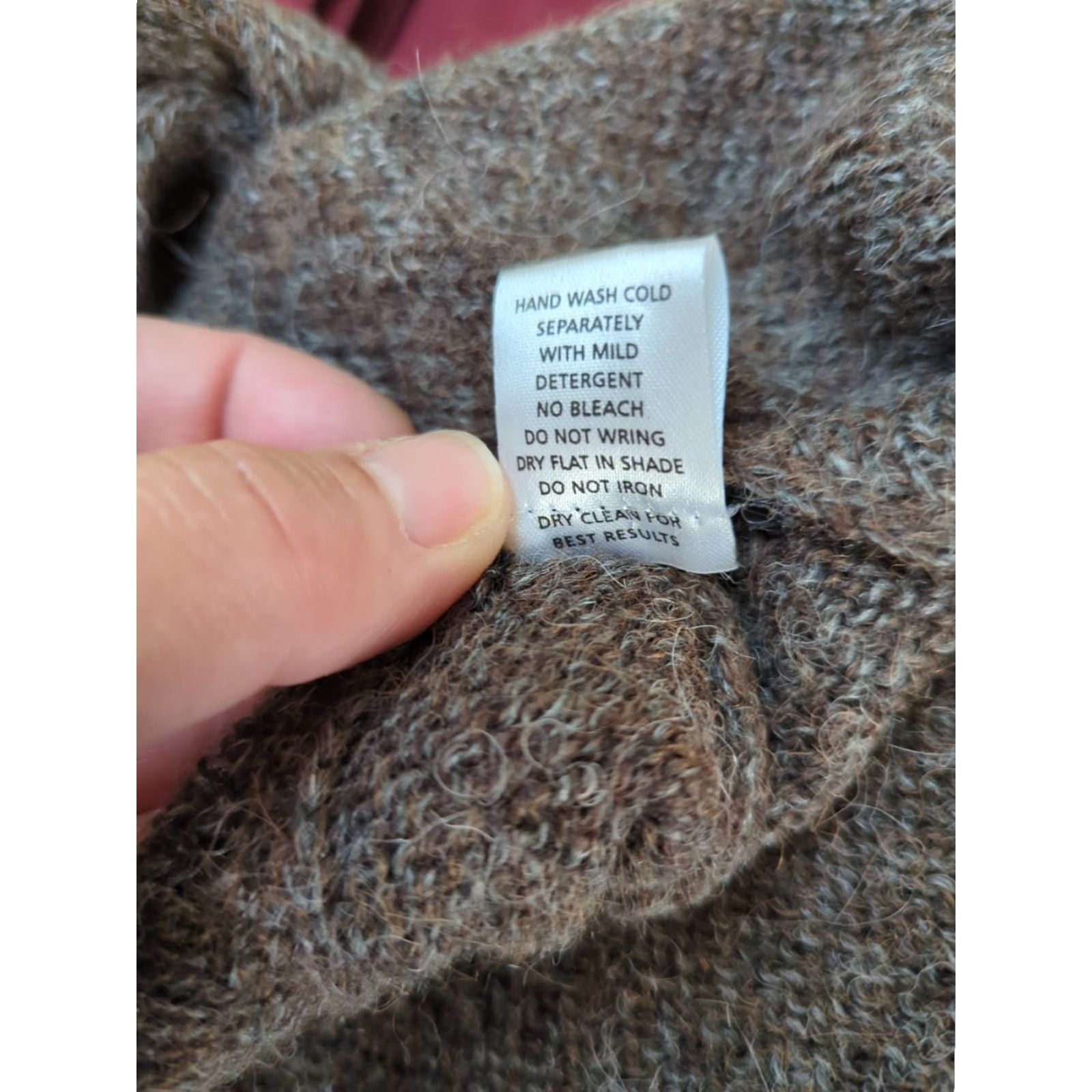 Vintage NOVICA Brown Cape Poncho Alpaca Blend One Size Women Sleeveless Open Neck Open-Front Capelet Casual Travel Business Size ONE SIZE - 7 Thumbnail