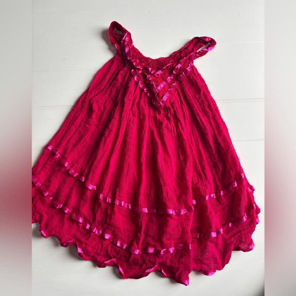 Designer Pink Coquette Ruffle Baby Doll Top Size S / US 4 / IT 40 - 2 Thumbnail