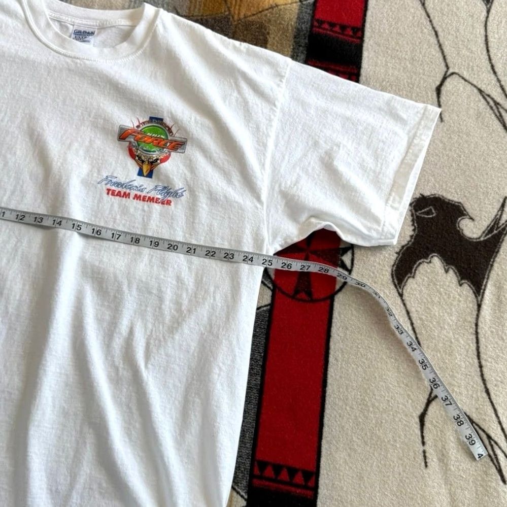 Gildan VINTAGE John Force Drag Racing T-Shirt Size 2XL Double Sided Cars Strike Force 90s Size US XXL / EU 58 / 5 - 6 Thumbnail