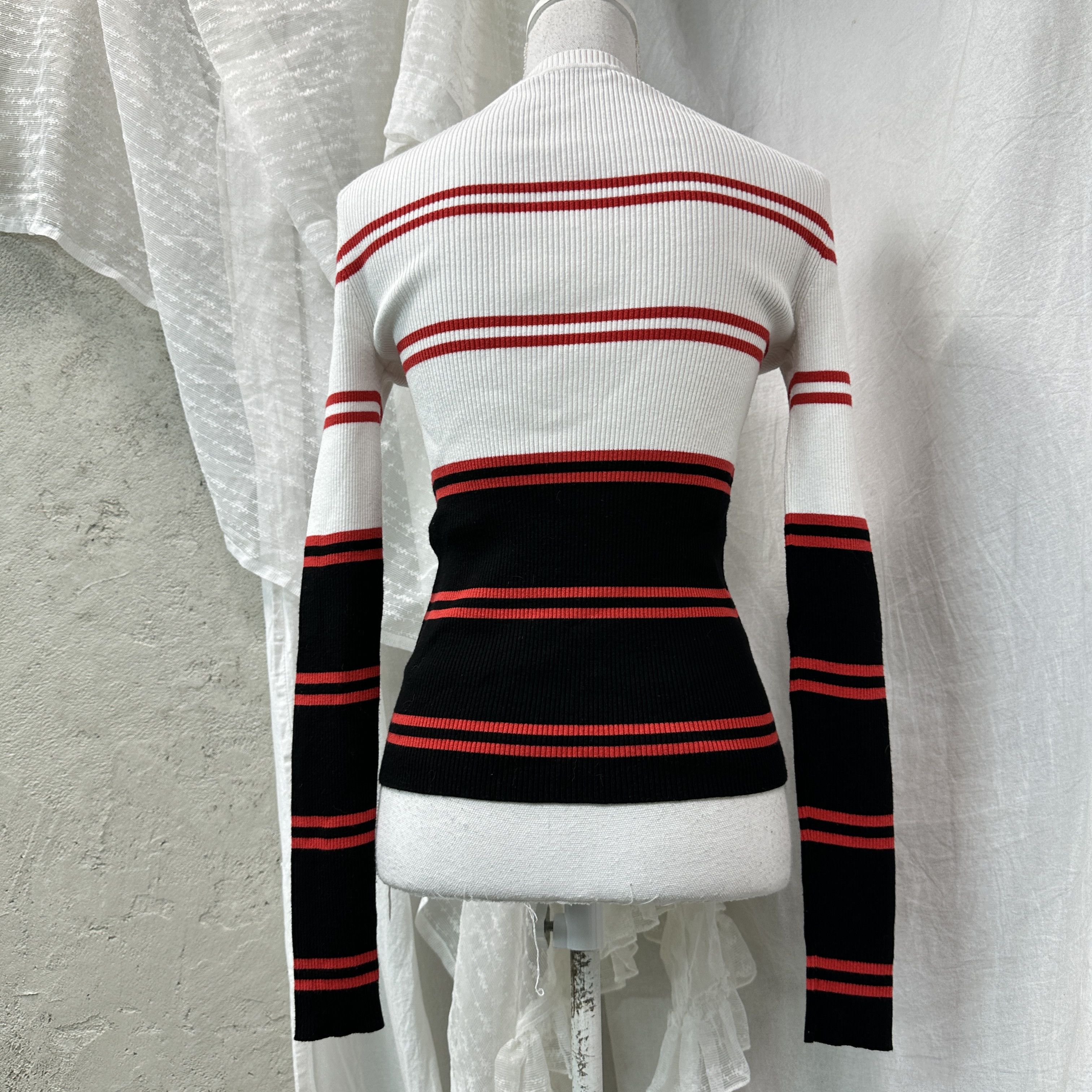 Max Mara Vintage Streetwear Sportmax Striped Max Mara Sweater Y2K Size S / US 4 / IT 40 - 4 Thumbnail