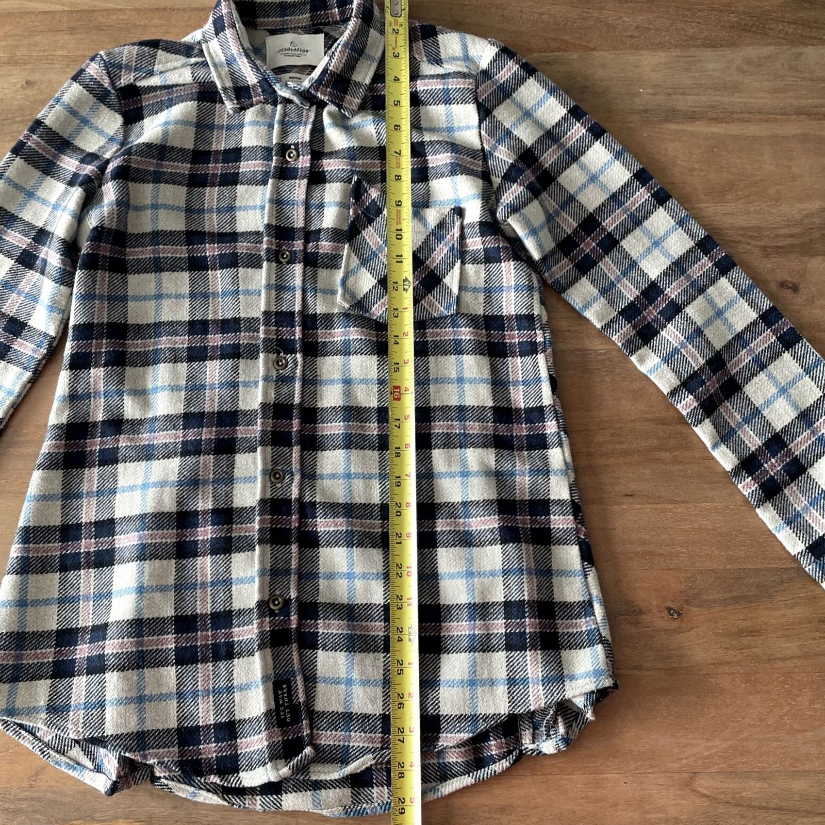 Vintage VINTAGE Deso Supply Plaid Flannel Womens Medium Outdoor Hiking Shirt California USA Size M / US 6-8 / IT 42-44 - 7 Thumbnail