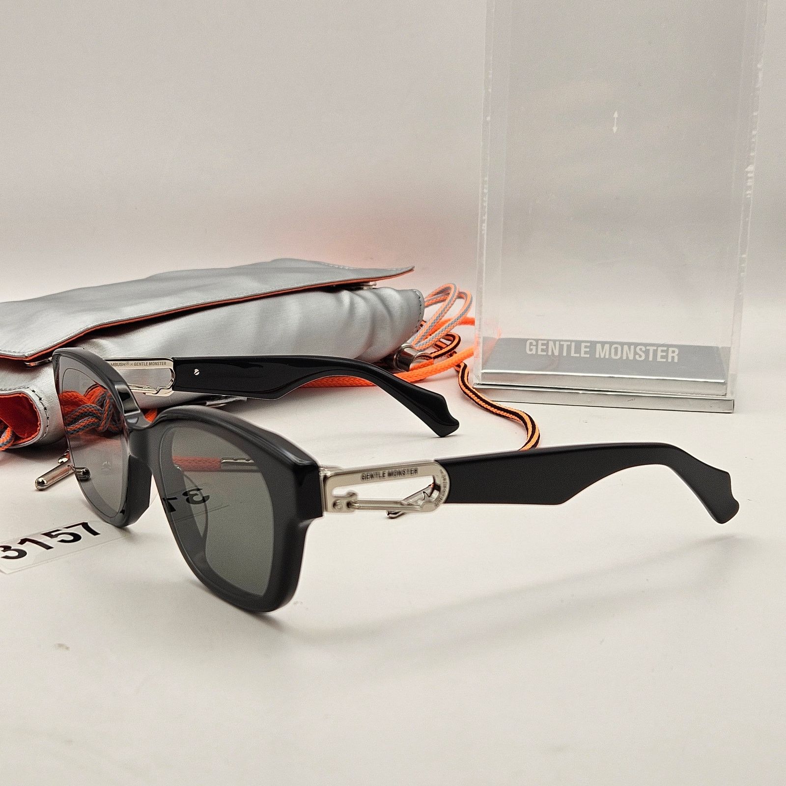 Ambush Design AMBUSH X GENTLE MONSTER CARABINER 1 01 BLACK SUNGLASSES NIB Size ONE SIZE - 4 Thumbnail