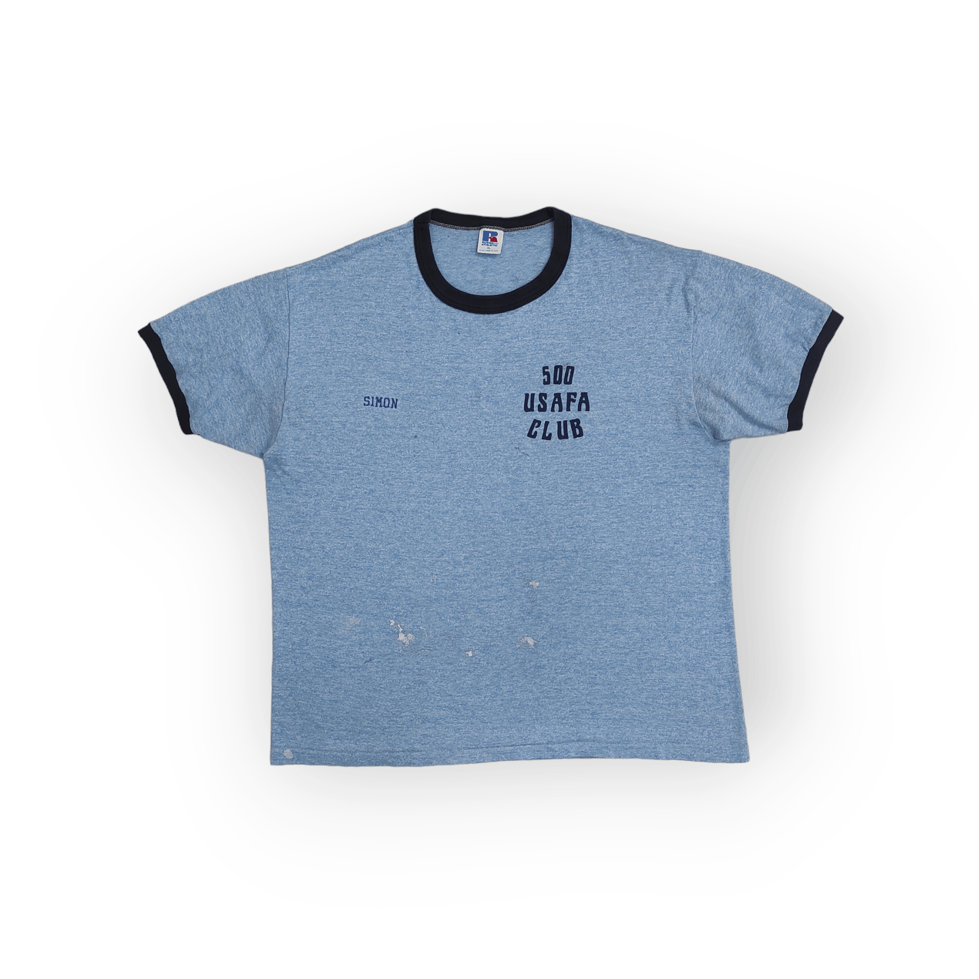 Sports Specialties Vintage 80's USAFA CLUB TRIBLEND RAYON TEE Size US XL / EU 56 / 4 - 1 Thumbnail