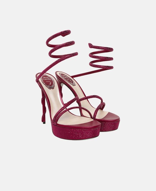 Rene Caovilla M08 Margot Sandals with calf lacing Size US 11 / IT 41 - 1 Thumbnail