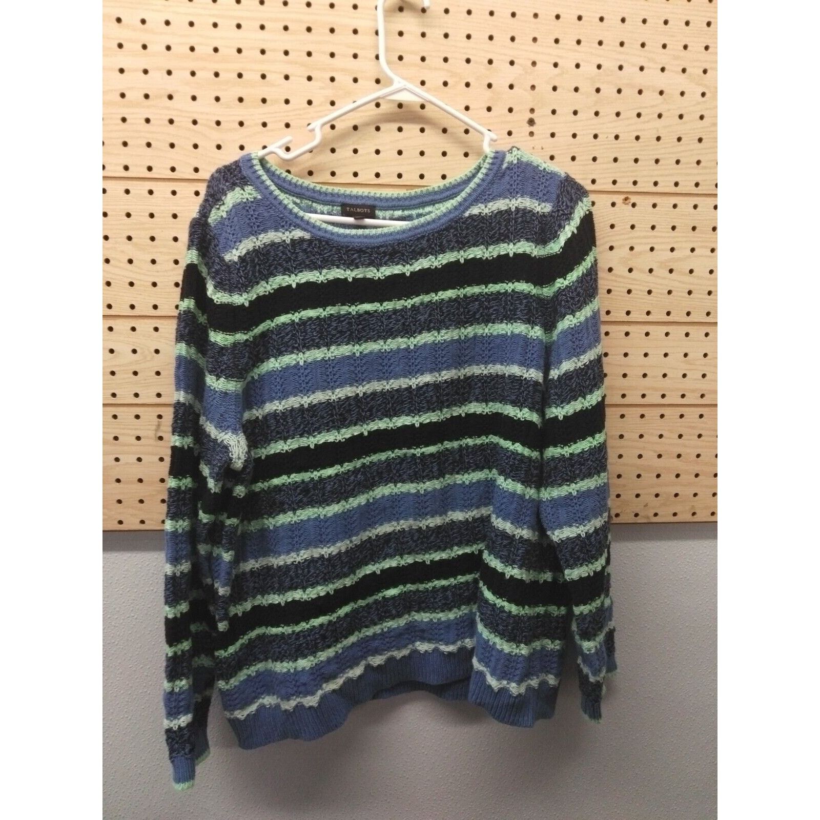 Other Talbots blue and green striped sweater Size XL 100 Cotton Size XL / US 12-14 / IT 48-50 - 1 Thumbnail