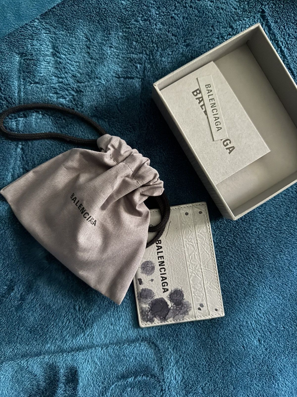 Balenciaga balenciaga paint splatter cardholder Size ONE SIZE - 2 Thumbnail