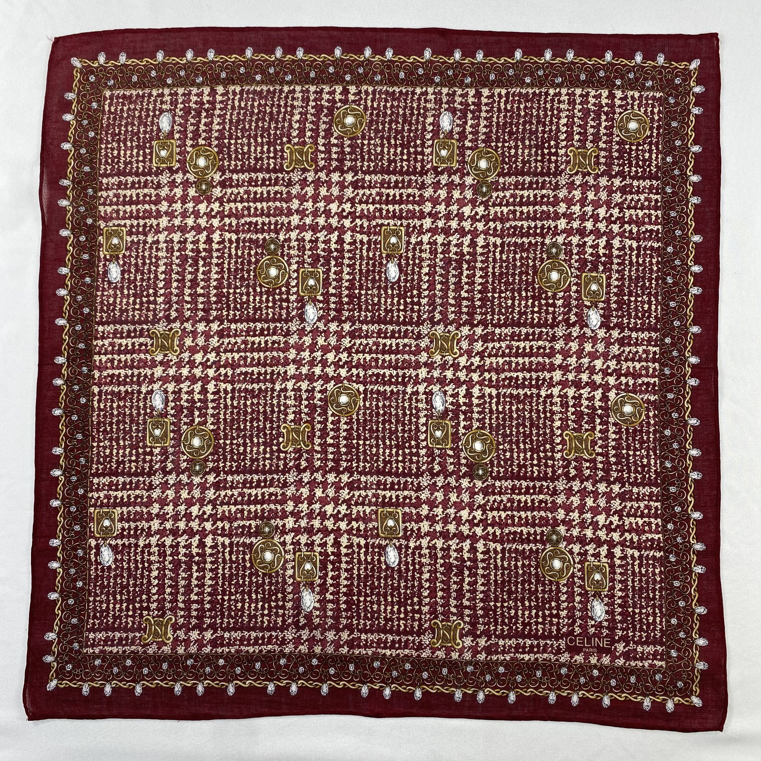 Celine Celine Handkerchief / Bandana / Neckerchief C893 Size ONE SIZE - 3 Thumbnail