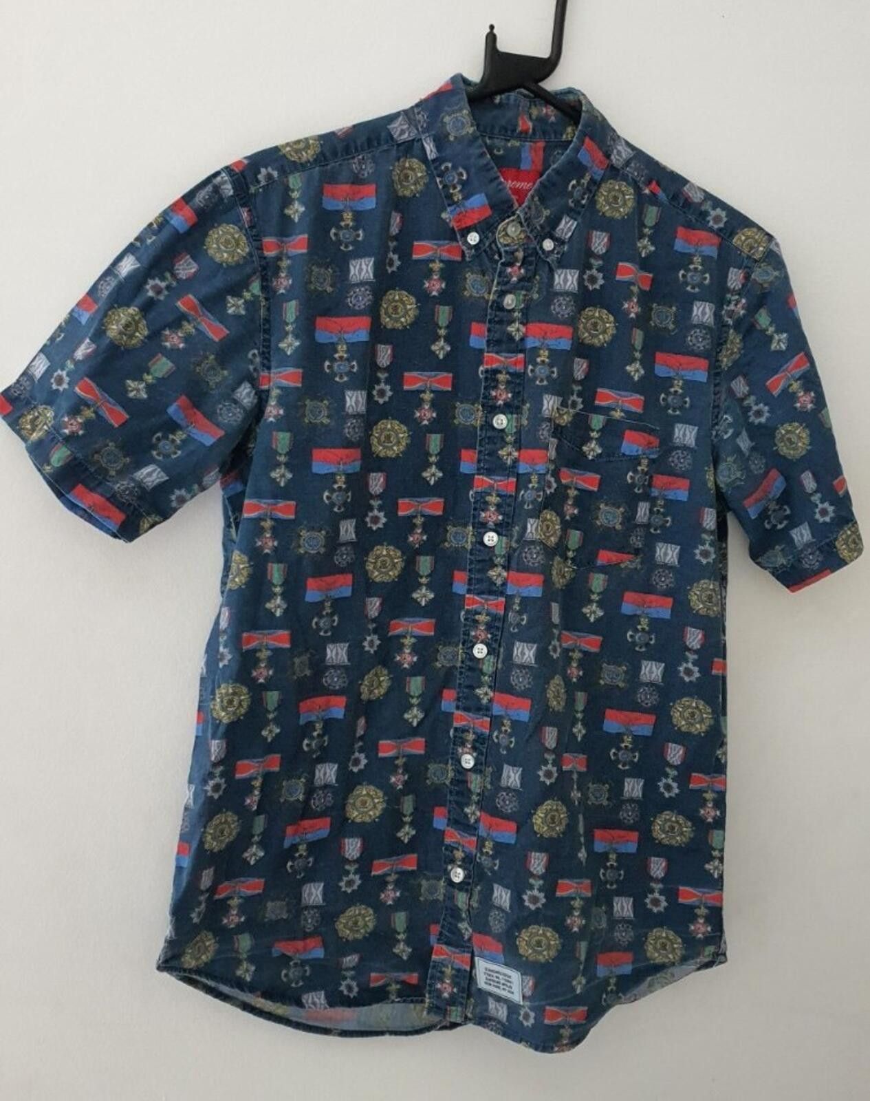 Supreme Supreme Studded Patch S/S Work Shirt | Grailed