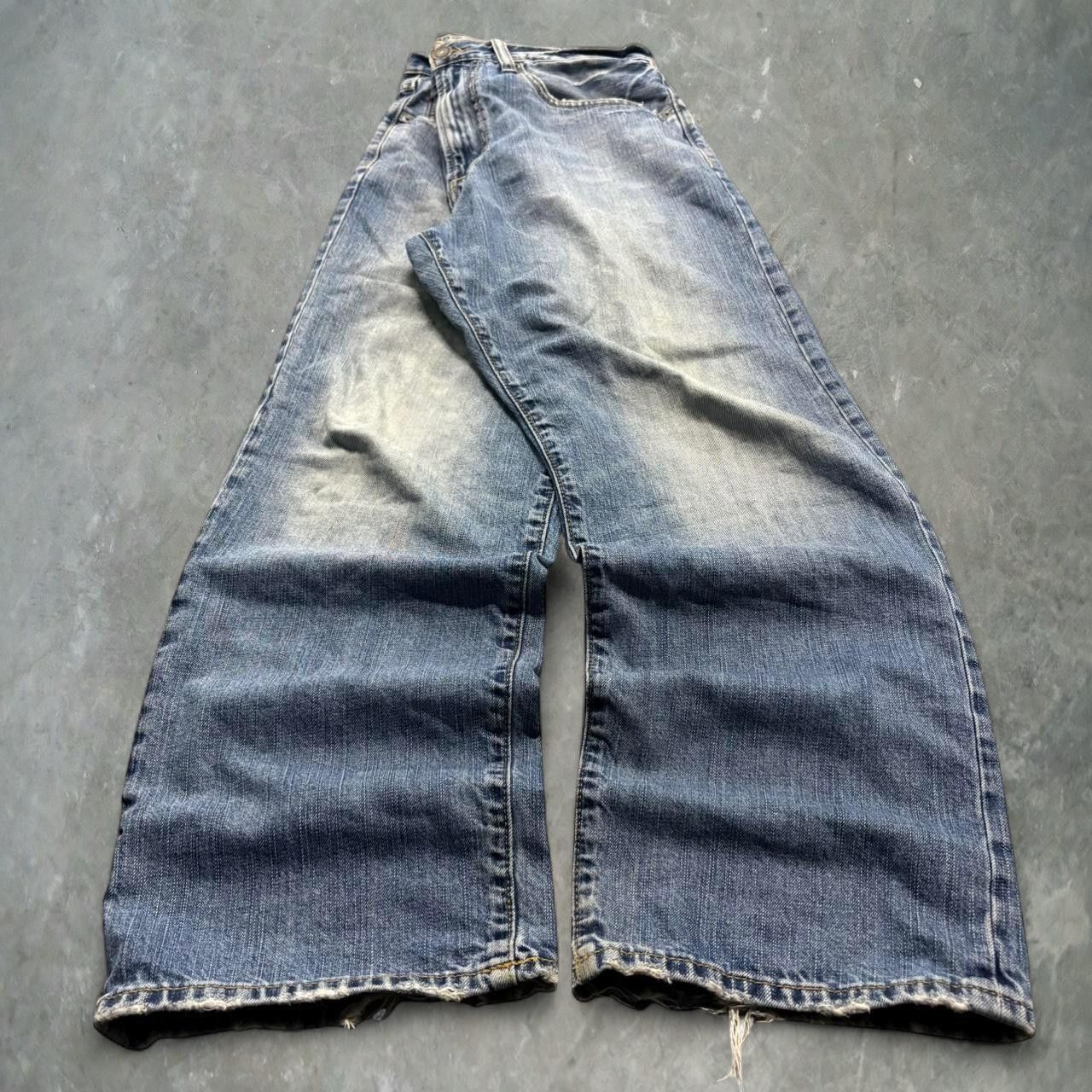 Vintage Crazy Vintage Y2K/2000s Baggy American Eagle Streetwear Workwear Style Medium Blue Wash Denim Jeans! Size US 34 / EU 50 - 1 Thumbnail