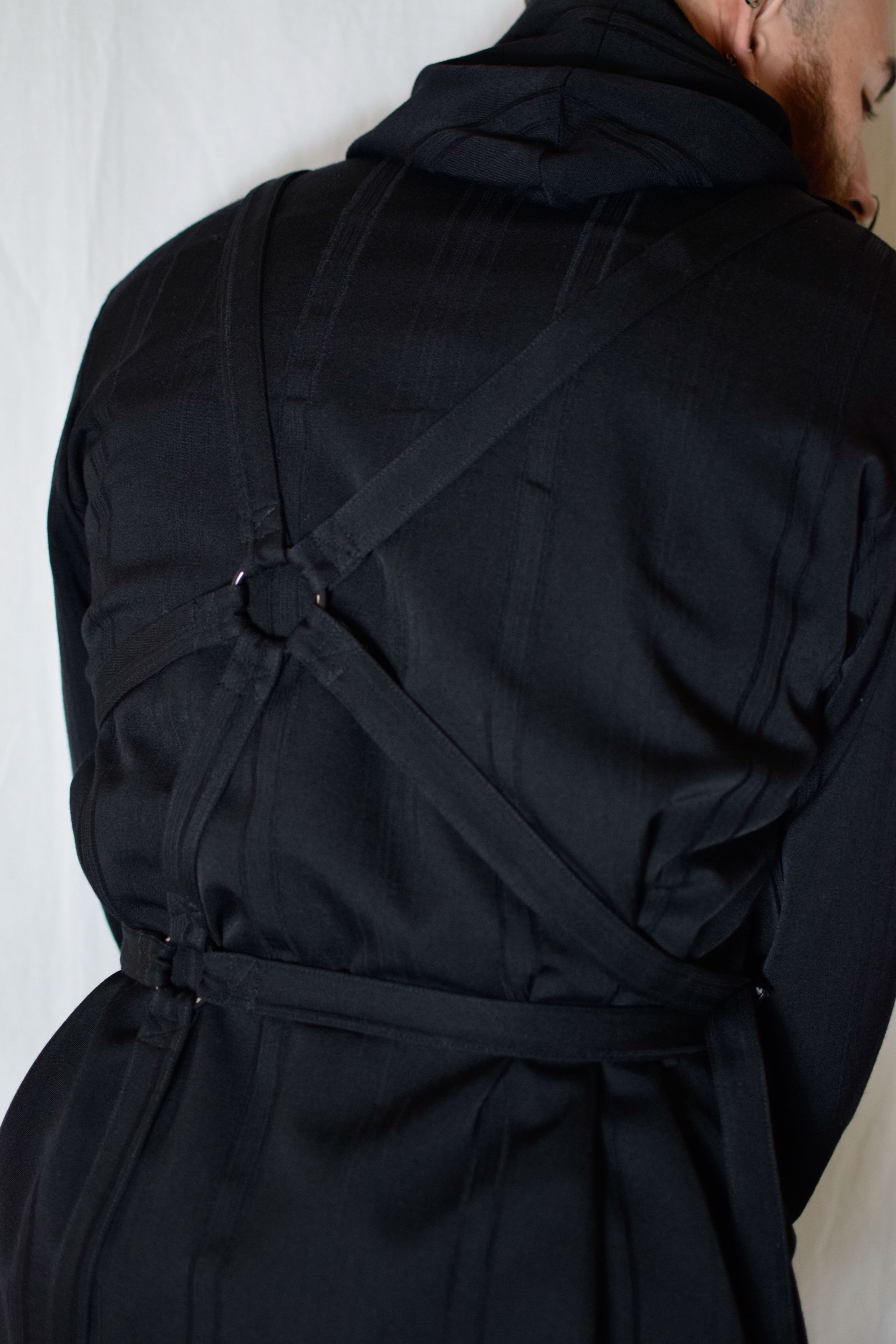 Yohji Yamamoto YYPH AW16 Striped Bondage Blazer - HR-J12-108 Size 52R - 14 Thumbnail