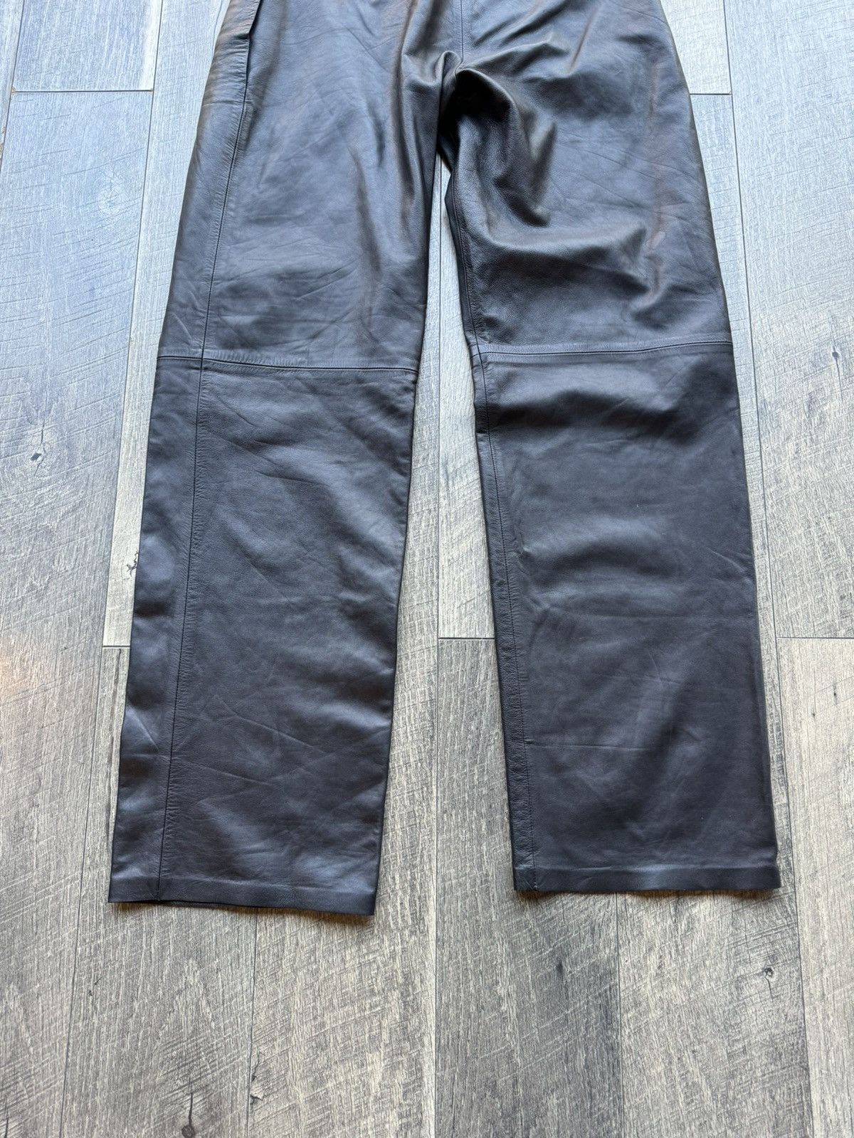 Loewe Loewe Black Lamb Skin Leather Pants New - 36 Size US 32 / EU 48 - 14 Thumbnail