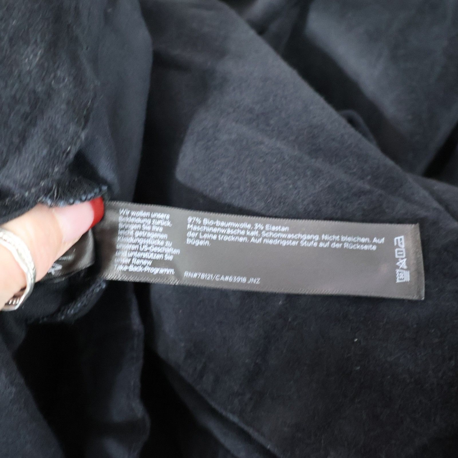 Eileen Fisher Eileen Fisher Velveteen Wide Leg Ankle Pants Womens XL Black Size 37" - 4 Thumbnail