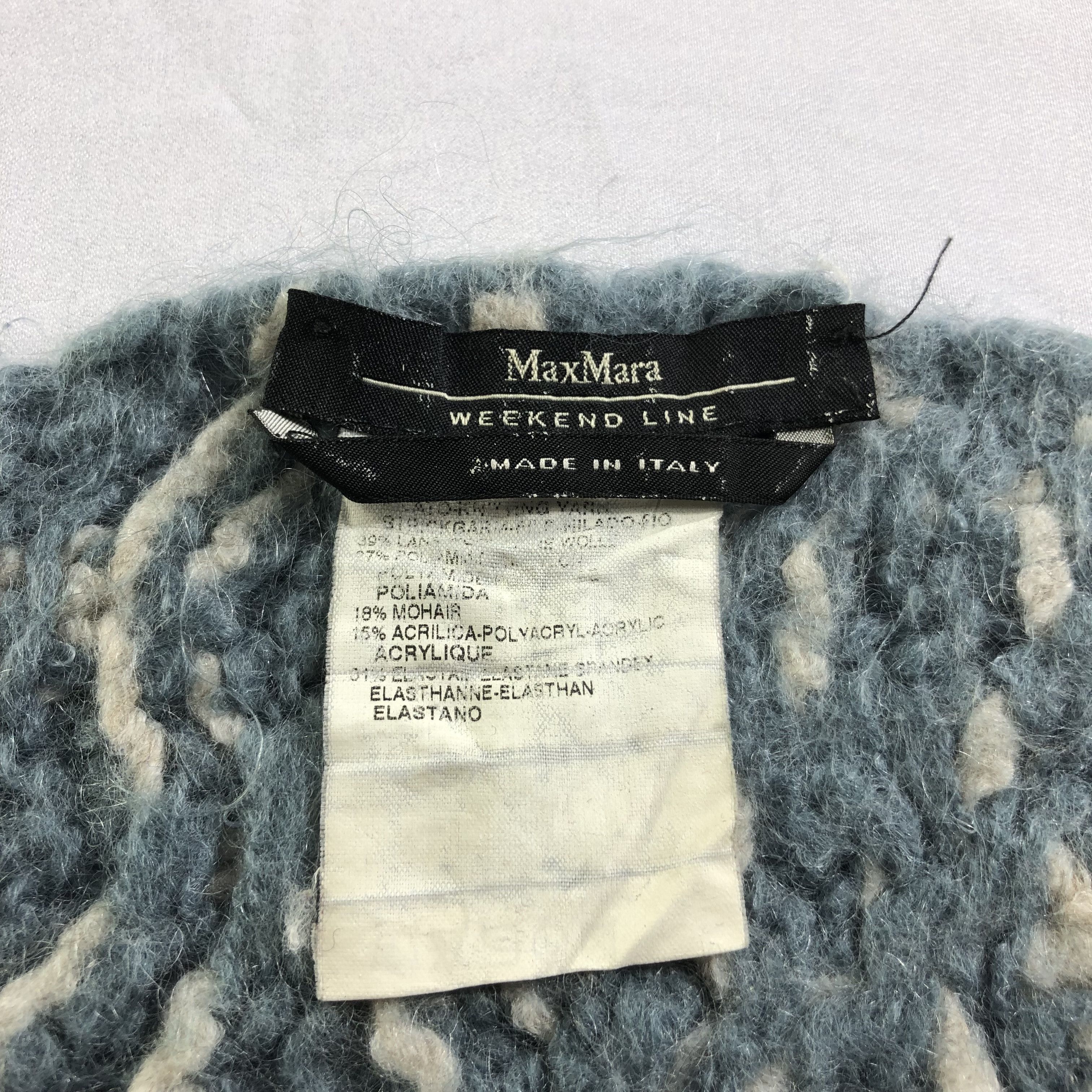 Vintage Max Mara Wool Scarf Muffler Neckwear V2262 Size ONE SIZE - 3 Thumbnail