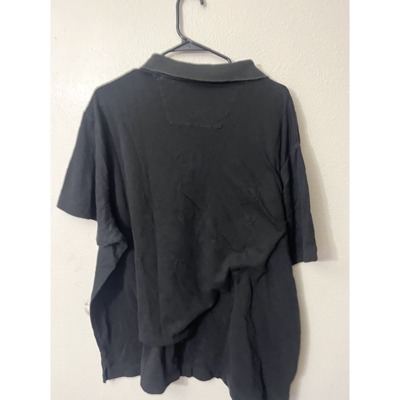 Perry Ellis Perry Ellis Polo Shirt Men's 2XL Short Sleeve Black Collared Button Solid Classic All Seasons Casual, Travel Men's Polo Size US XXL / EU 58 / 5 - 2 Thumbnail