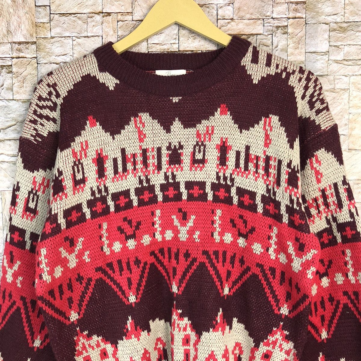 Homespun Knitwear Tigg colorfull art sweatshirt Knitwear #A425 Size S / US 4 / IT 40 - 5 Thumbnail