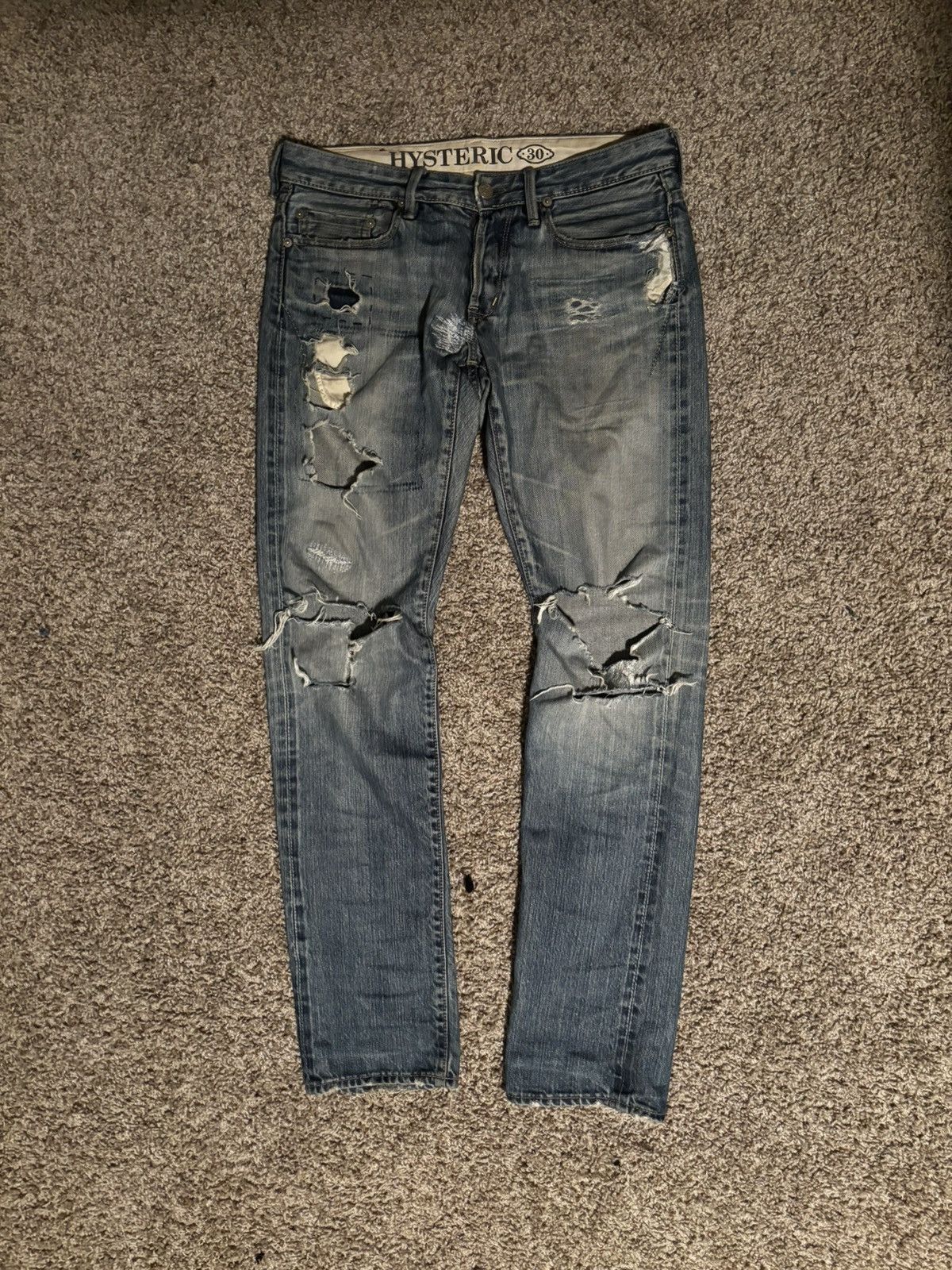 Hysteric Glamour Vintage thrashed Hysteric Glamour denim Size US 30 / EU 46 - 1 Thumbnail