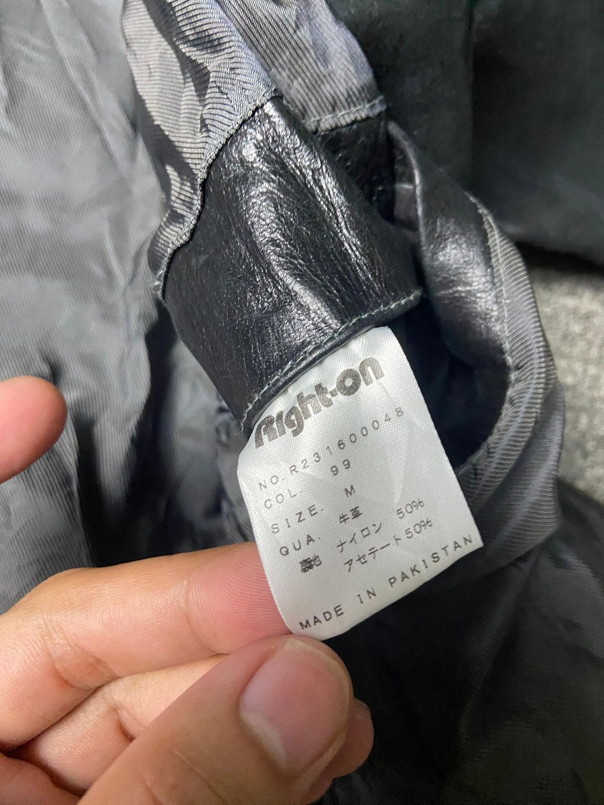 Japanese Brand Right On Brand Zip Up Leather Jacket (166) Size US M / EU 48-50 / 2 - 8 Thumbnail